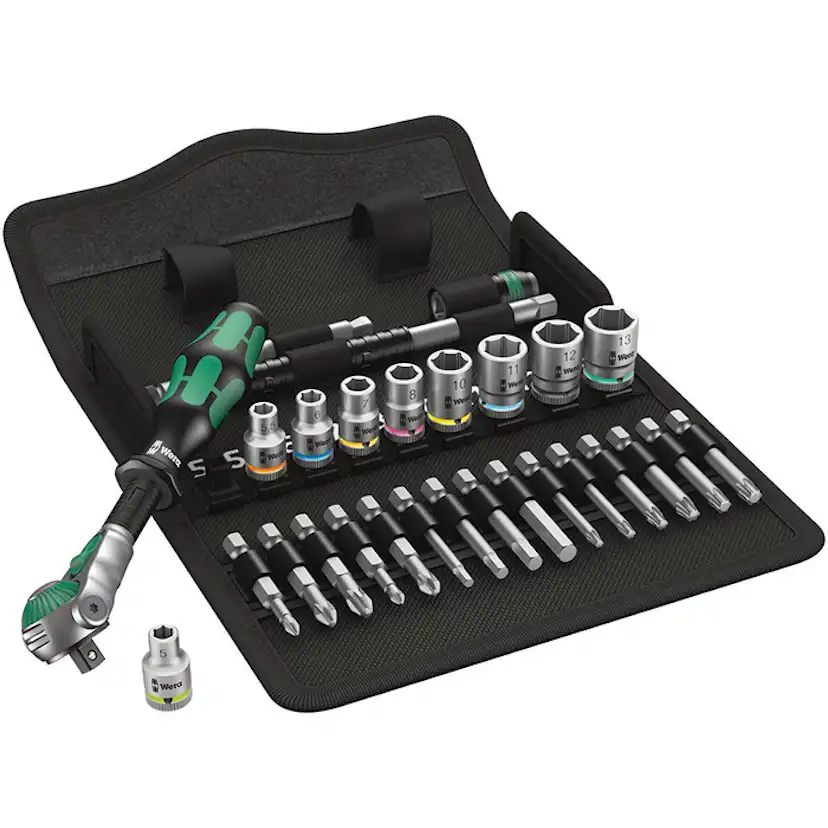 Hylsnyckelsats Wera 8100 Sa 6 Zyklop 1/4tum 28Del
