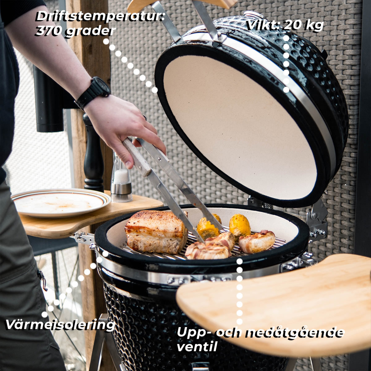 Kamadogrill Limousin Premium 18"