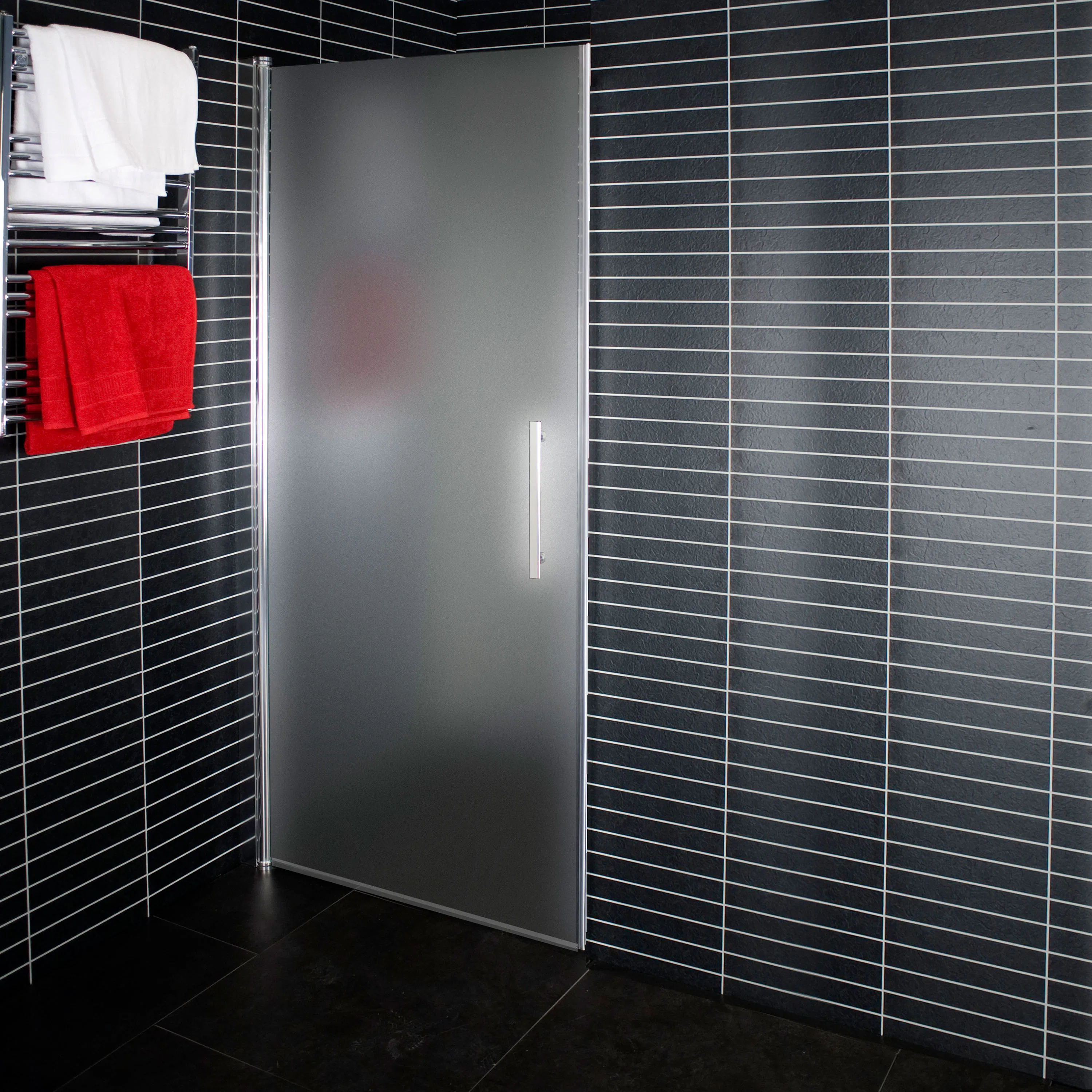 Duschdörr Arrow Door 800mm Frostat glas Bredd: 772 mm