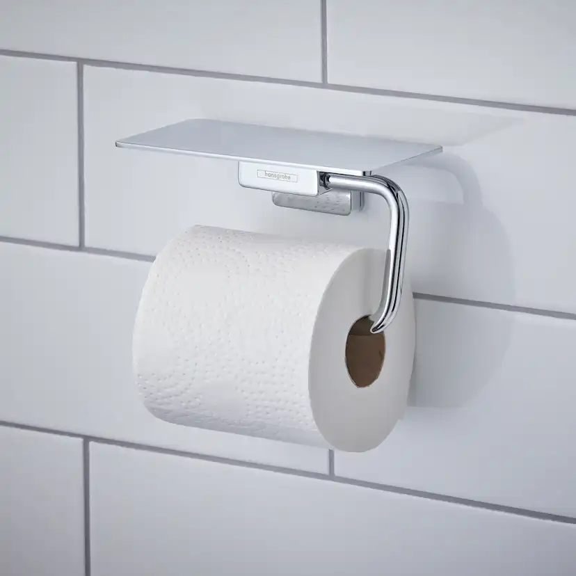 Toalettpappershållare Hansgrohe AddStoris 41772 med Hylla