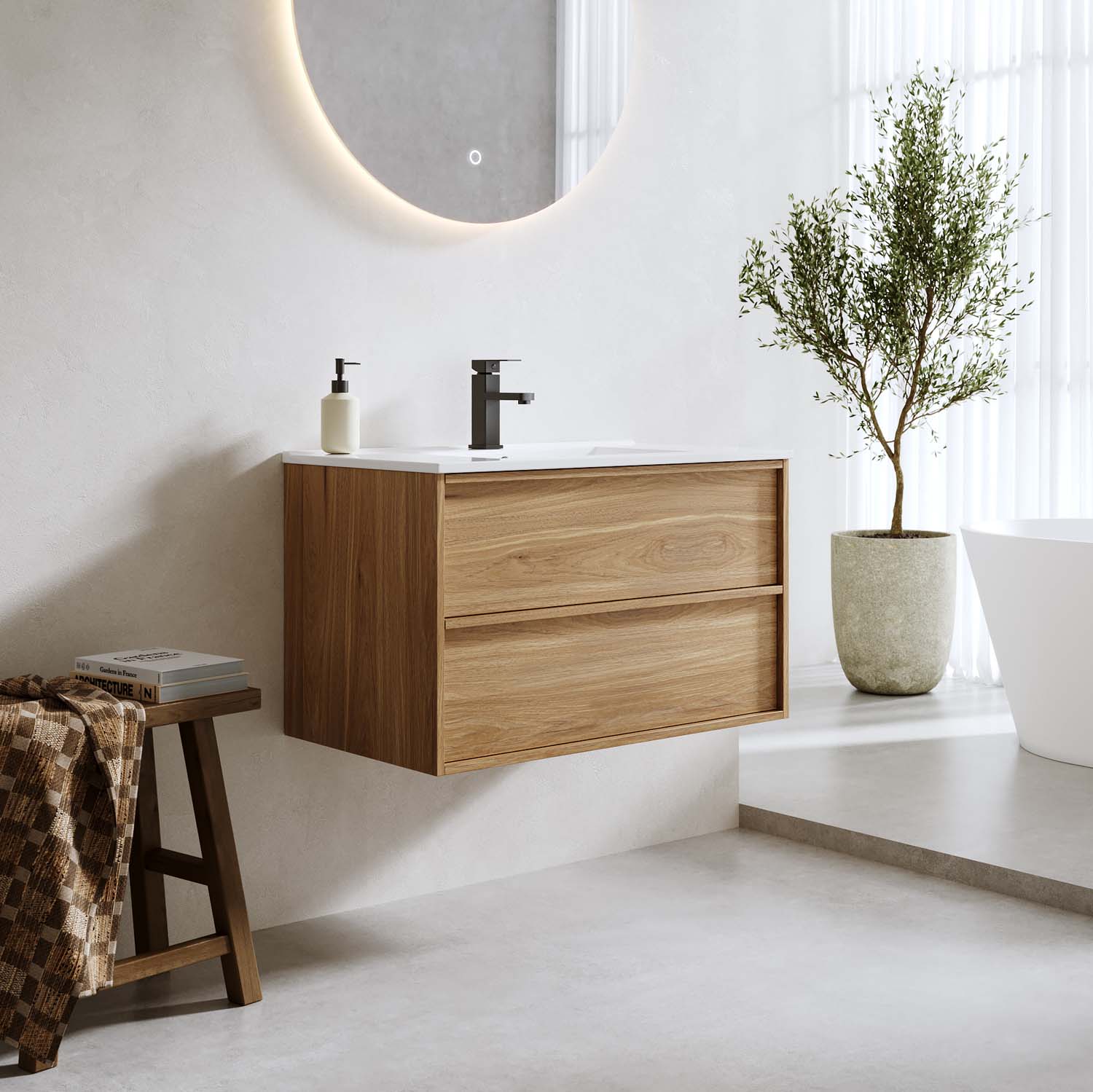 Tvättställsskåp Bathlife Charm med Tvättställ