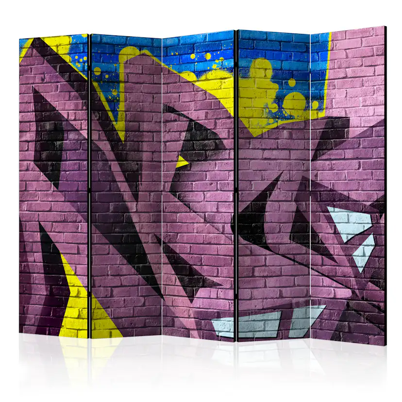 Rumsavdelare Skärmvägg Arkiio Street Art Graffiti II 225x172 cm