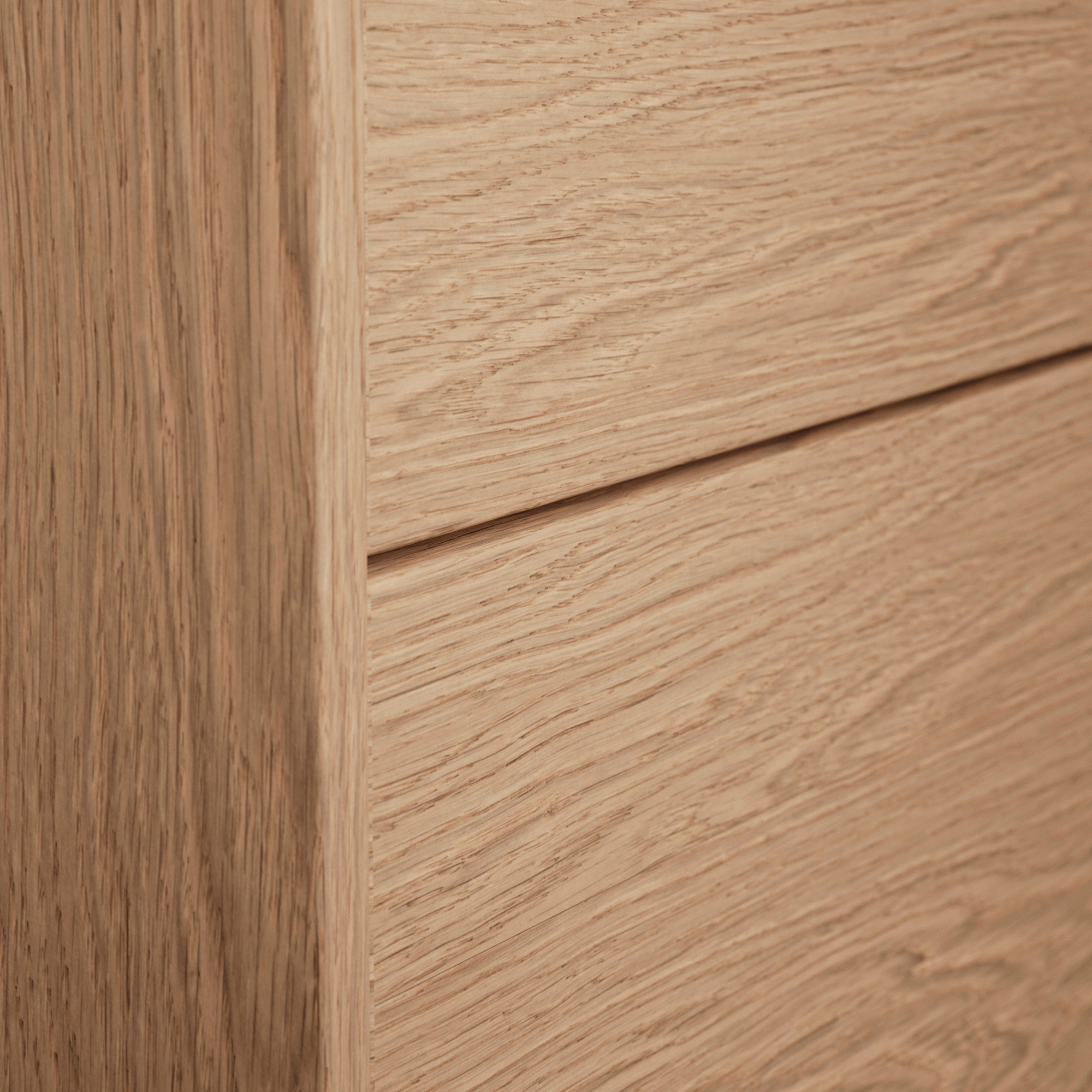Kommod Terra Solid 120 D, Natural Oak, 6 Lådor Färg: Natural Oak, Bredd: 1200 mm