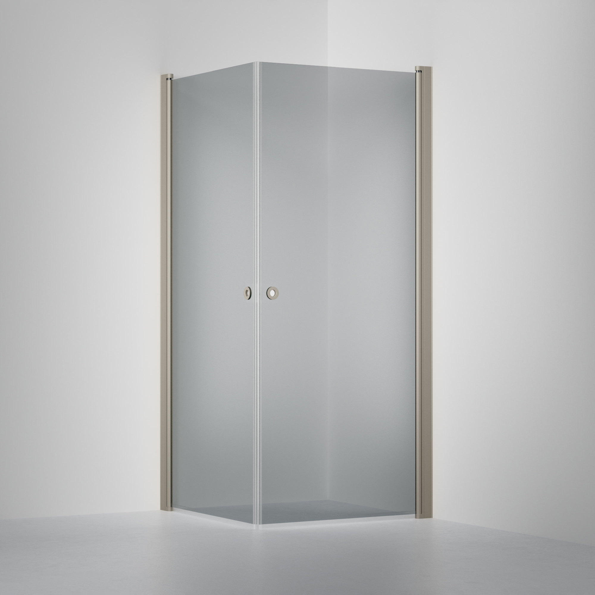 Duschvägg Linc Angel 700x700 mm, Gråtonat Glas, Stone