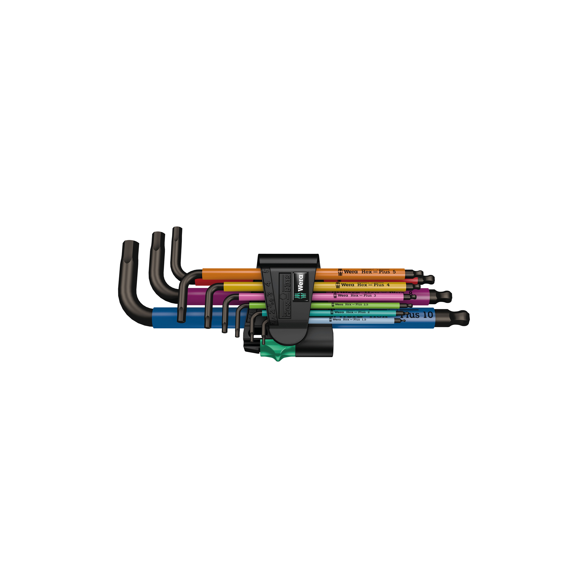 Vinkelnyckelsats Wera 950 Spkl/9 Sm N Sb Multifärgad