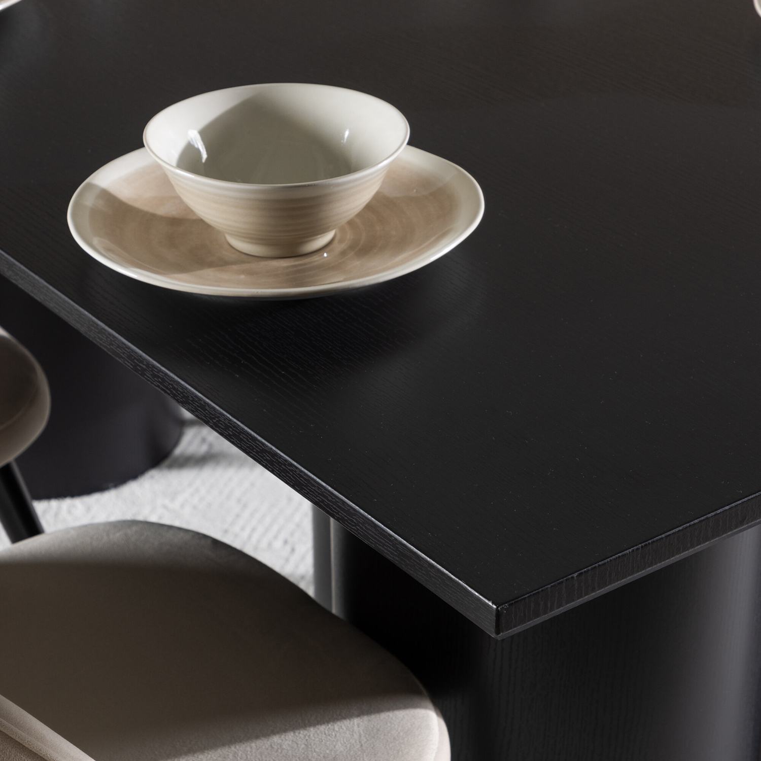 Matgrupp Venture Home Olivia 210 med 6 st Velvet Stolar