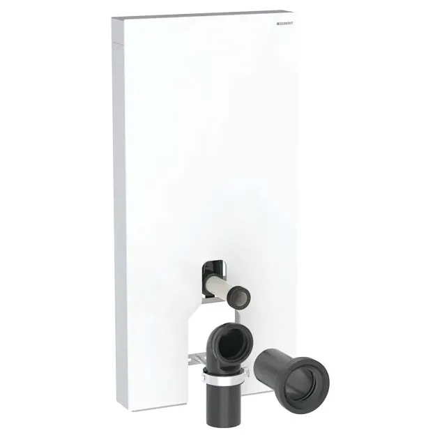 WC-Fixtur Geberit Monolith för Back-to-wall Toalettstol 101 cmxVit/Glas
