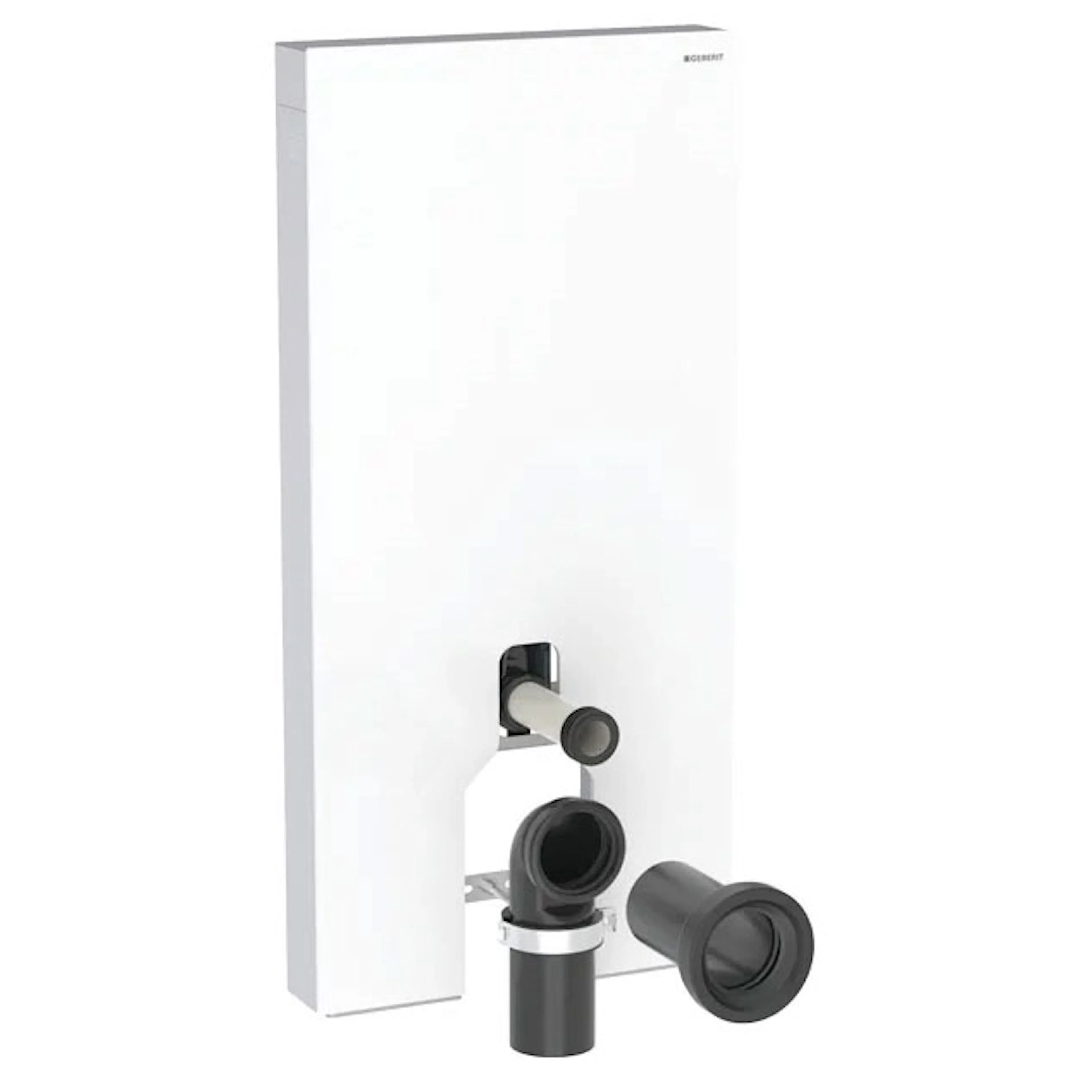 WC-Fixtur Geberit Monolith för  Back-to-wall Toalettstol 101 cmxVit/Glas