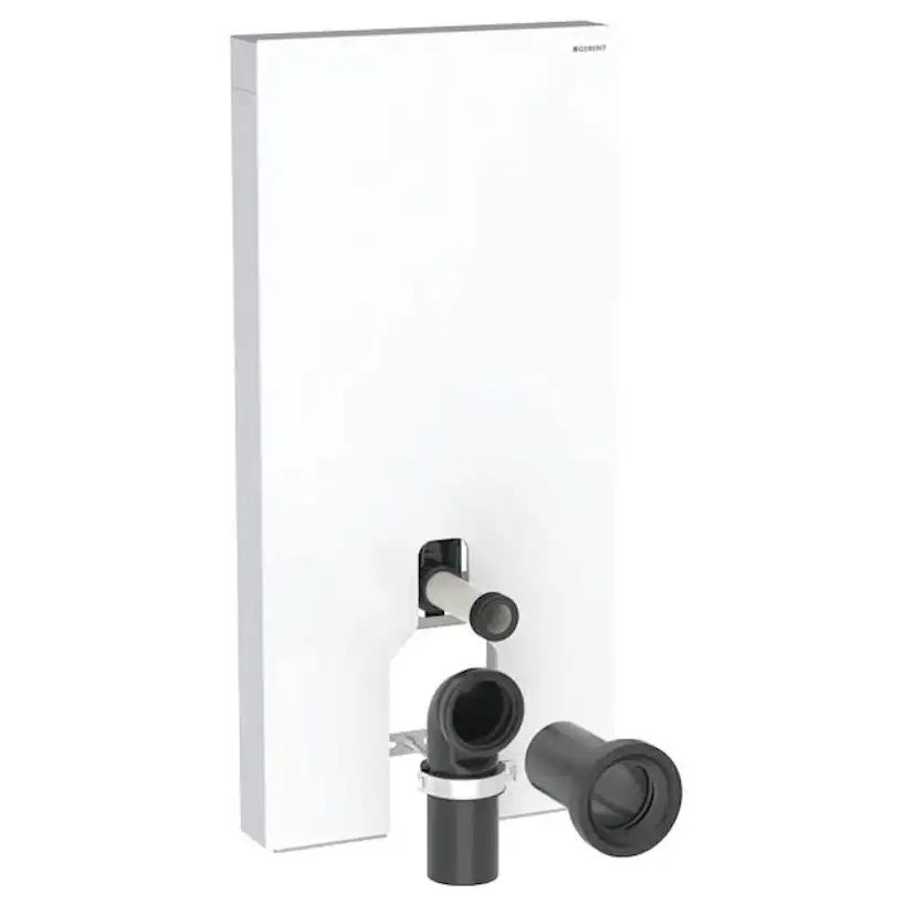 WC-Fixtur Geberit Monolith för Back-to-wall Toalettstol 101 cmxVit/Glas