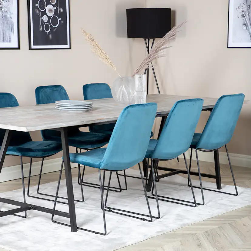 Matgrupp Venture Home Jenni med 6 Muscot Stolar