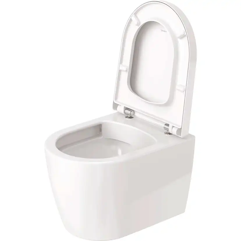 Vägghängd Toalettstol Duravit ME by Starck Rimless 253009 inkl Toalettsits