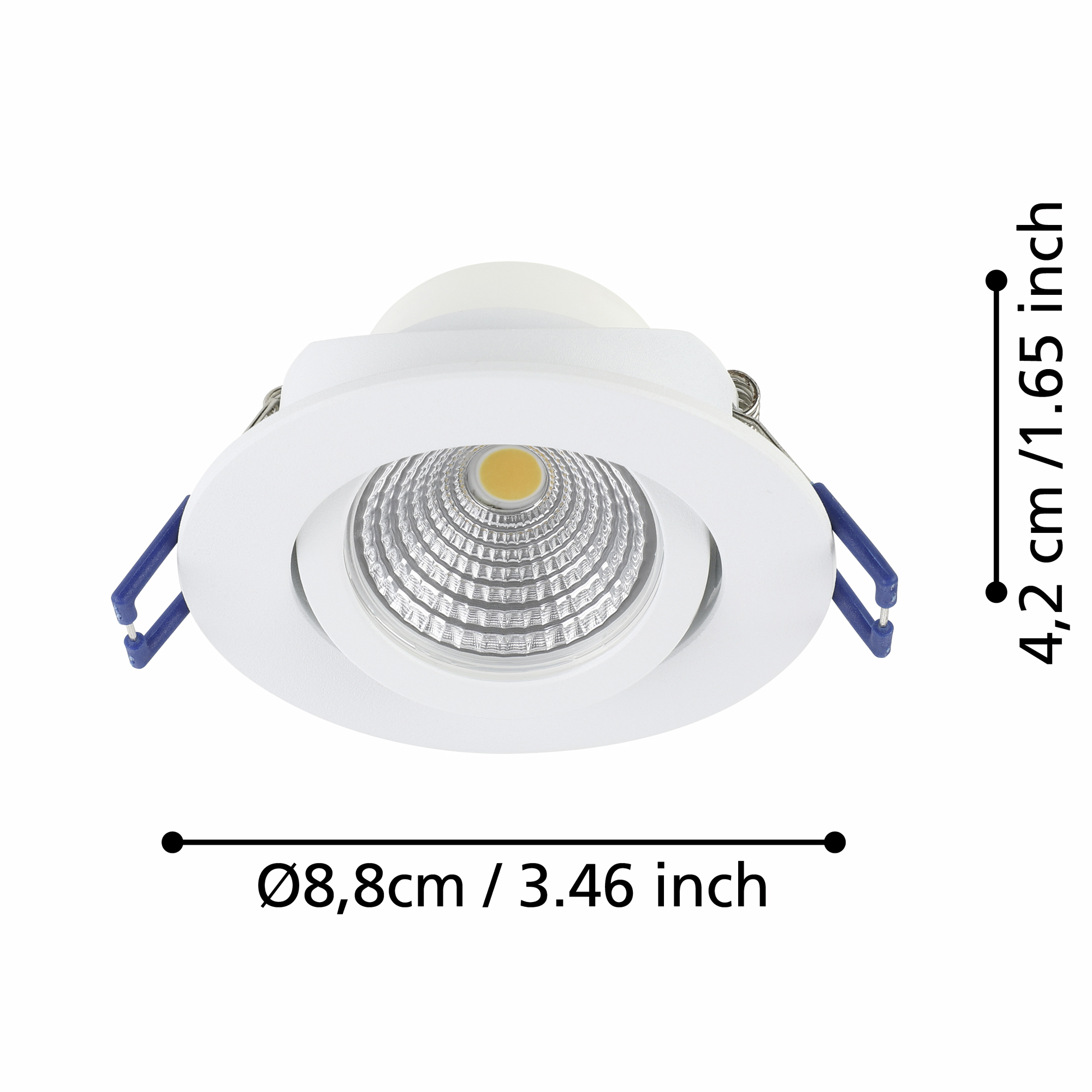 Infälld Lampa Eglo Saliceto 3 st Ø88 mm 2700K