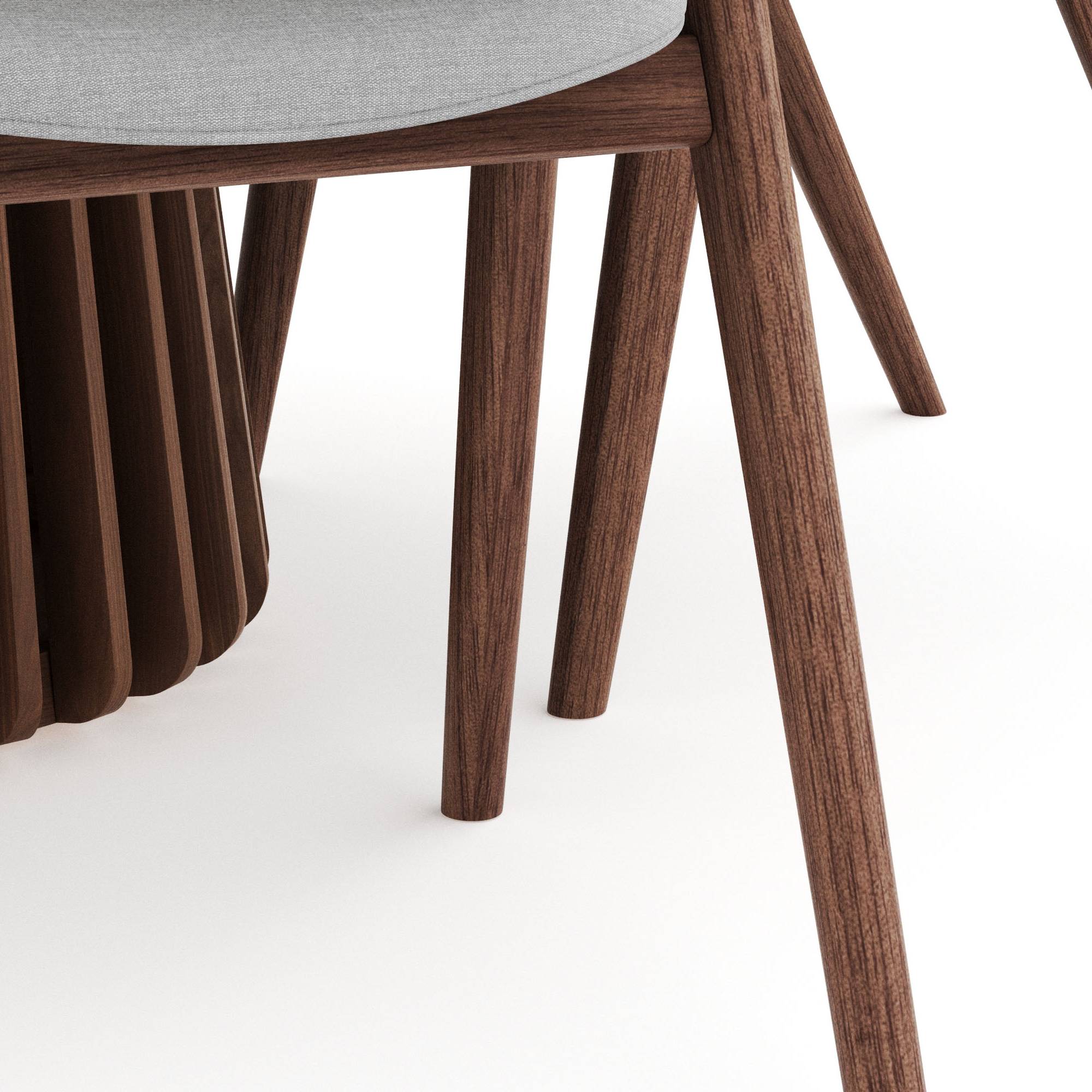 Matgrupp Bark Peyra Runt Matbord 120 med 4Jerup Matstol