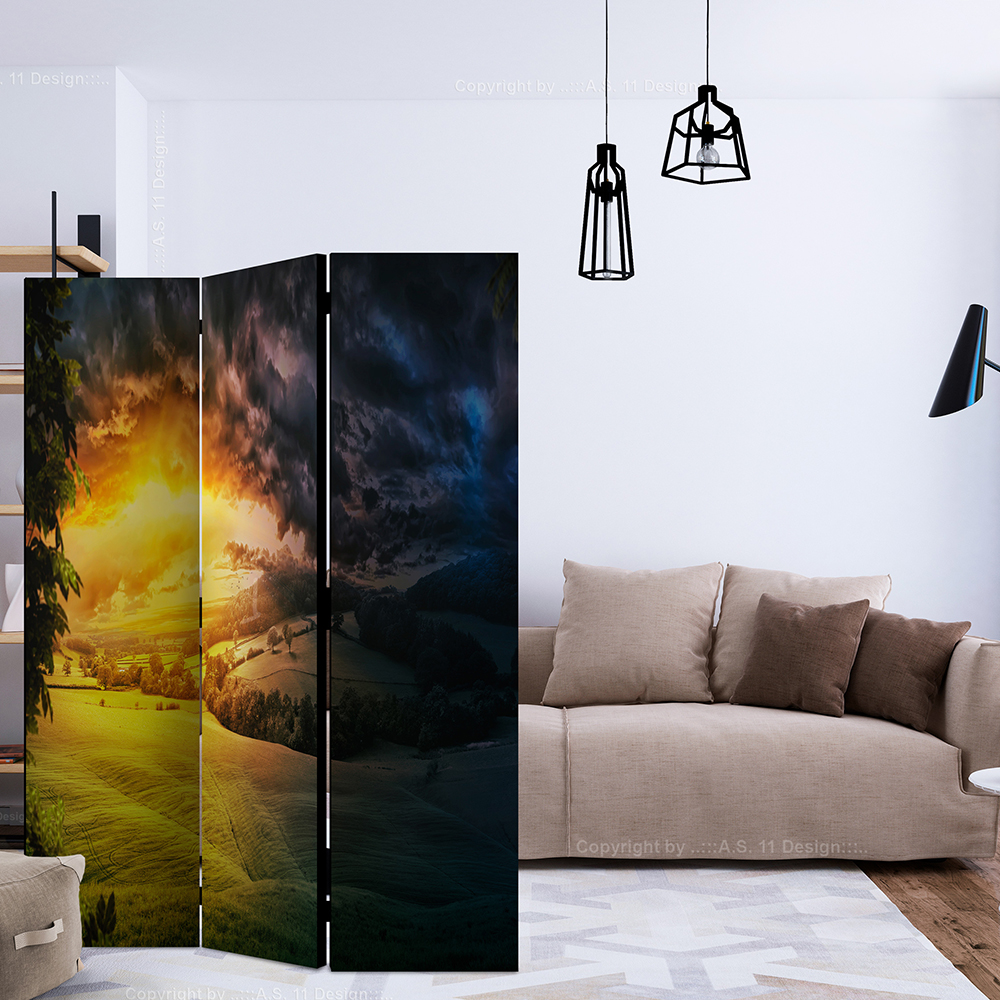 Rumsavdelare Skärmvägg Arkiio Twilight Over The Valley 135x172 cm