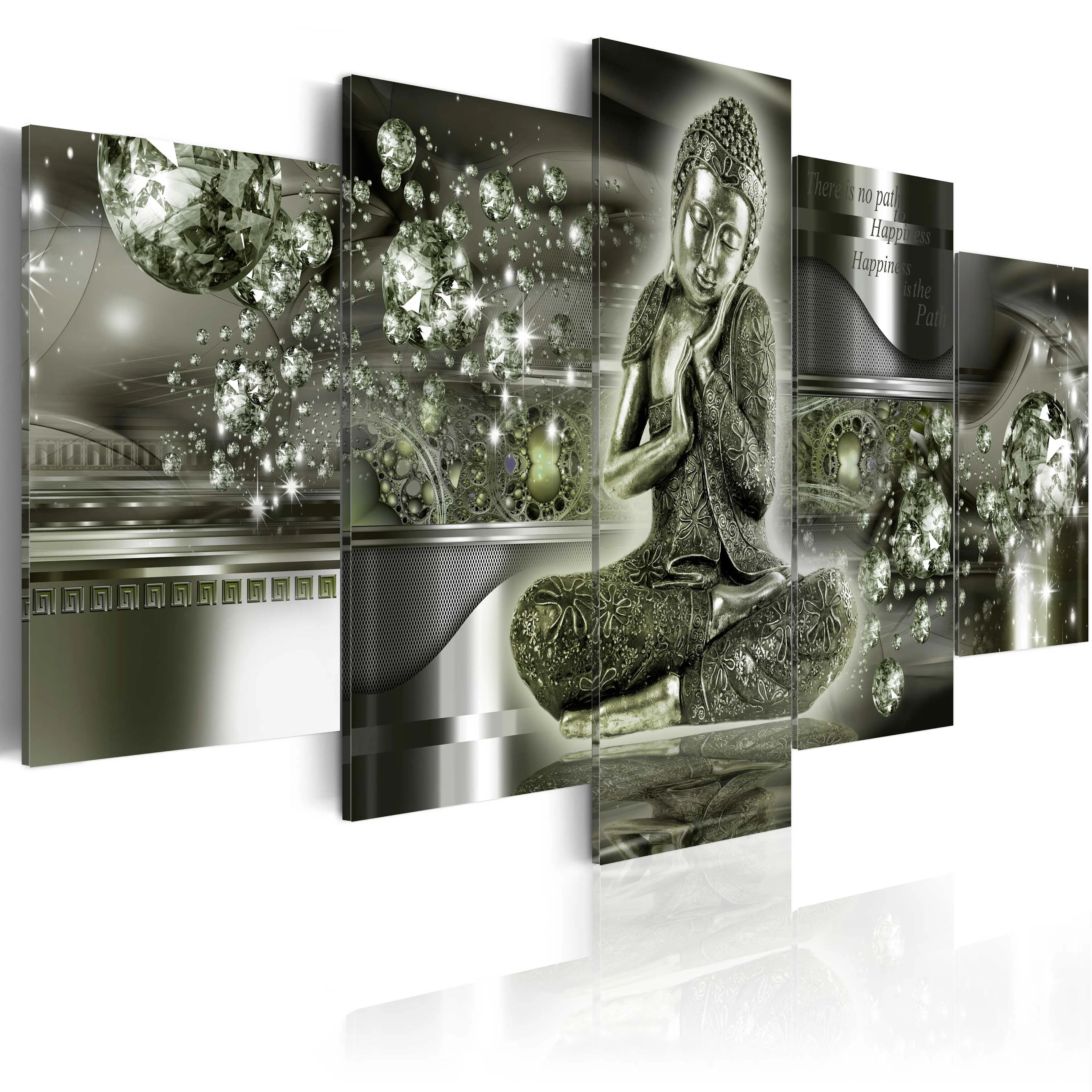 Foto på akryl - Emerald Buddha [Glass] 200x100 Mått: 200x100 cm