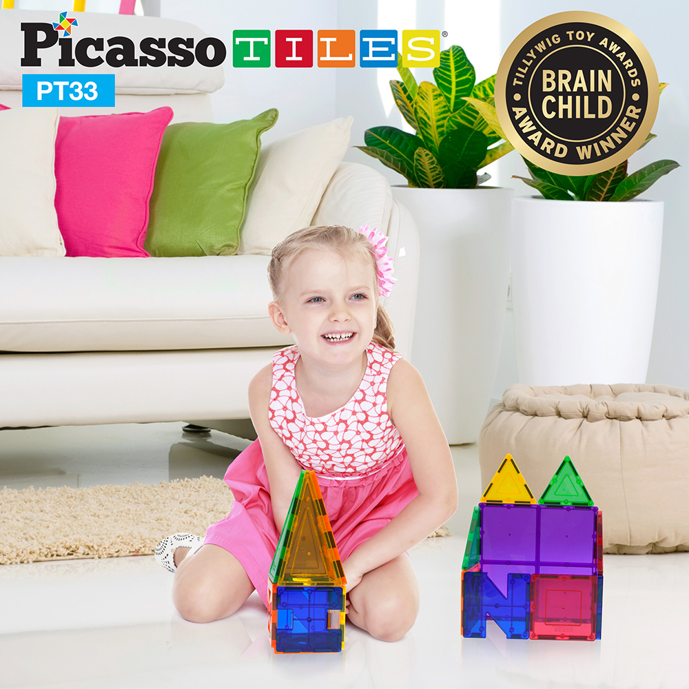 Magnetplattor Picasso Tiles 33 bitar