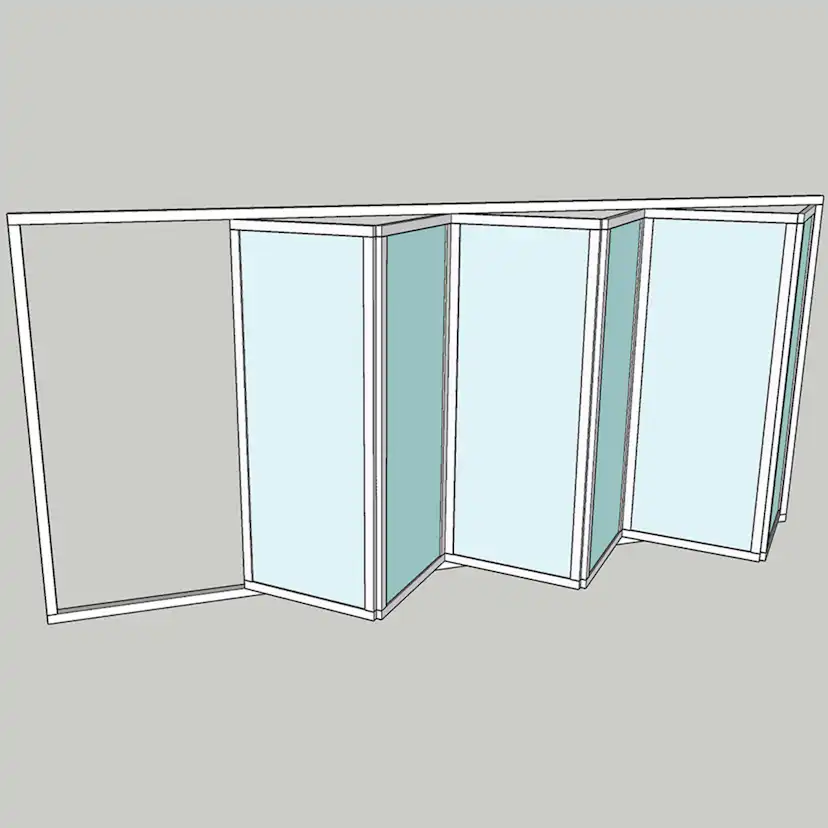 Vikparti Allvy Sunroom s30 6-Delad