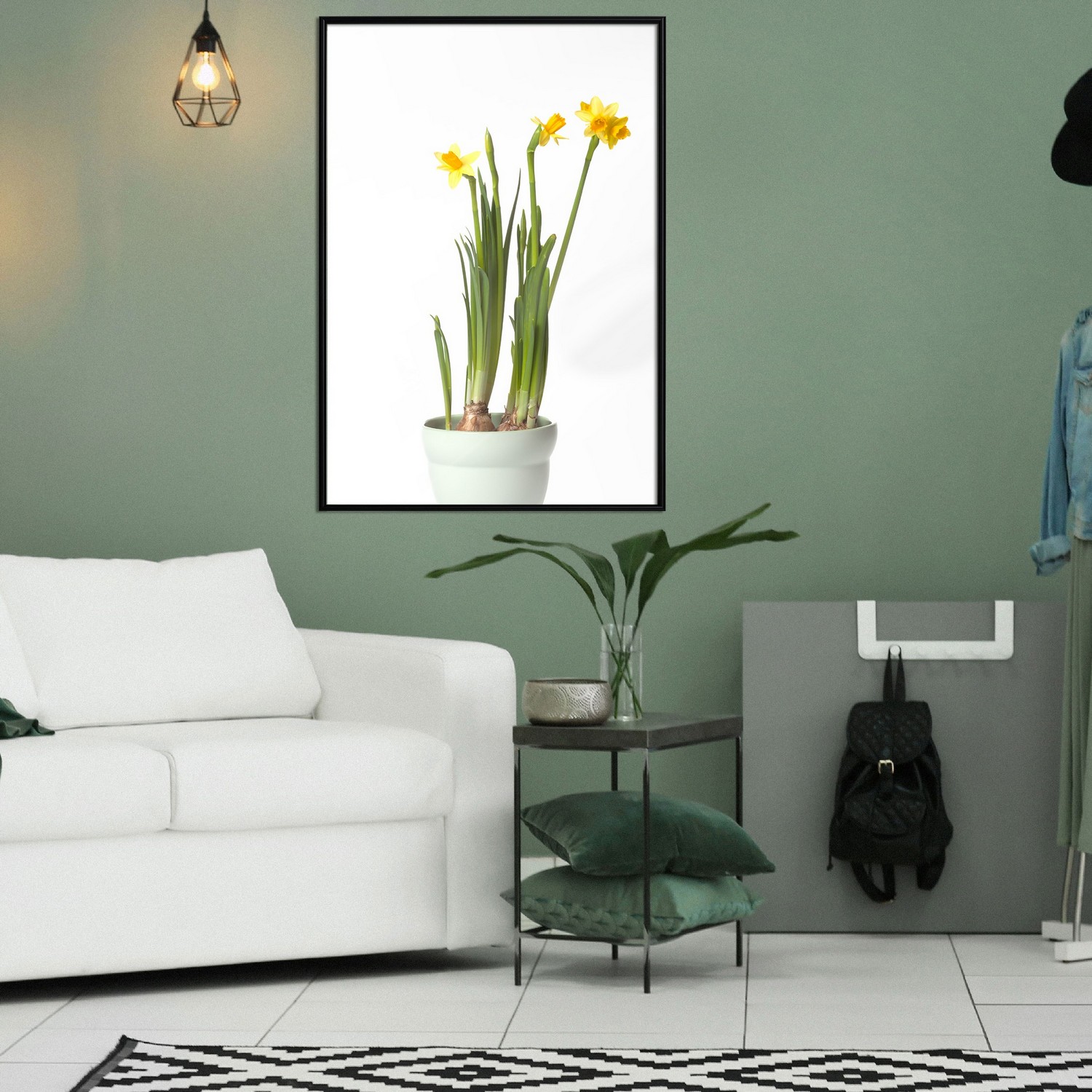 Affisch - Narcissus [Poster] 20x30 Svart ram, 20x30 cm