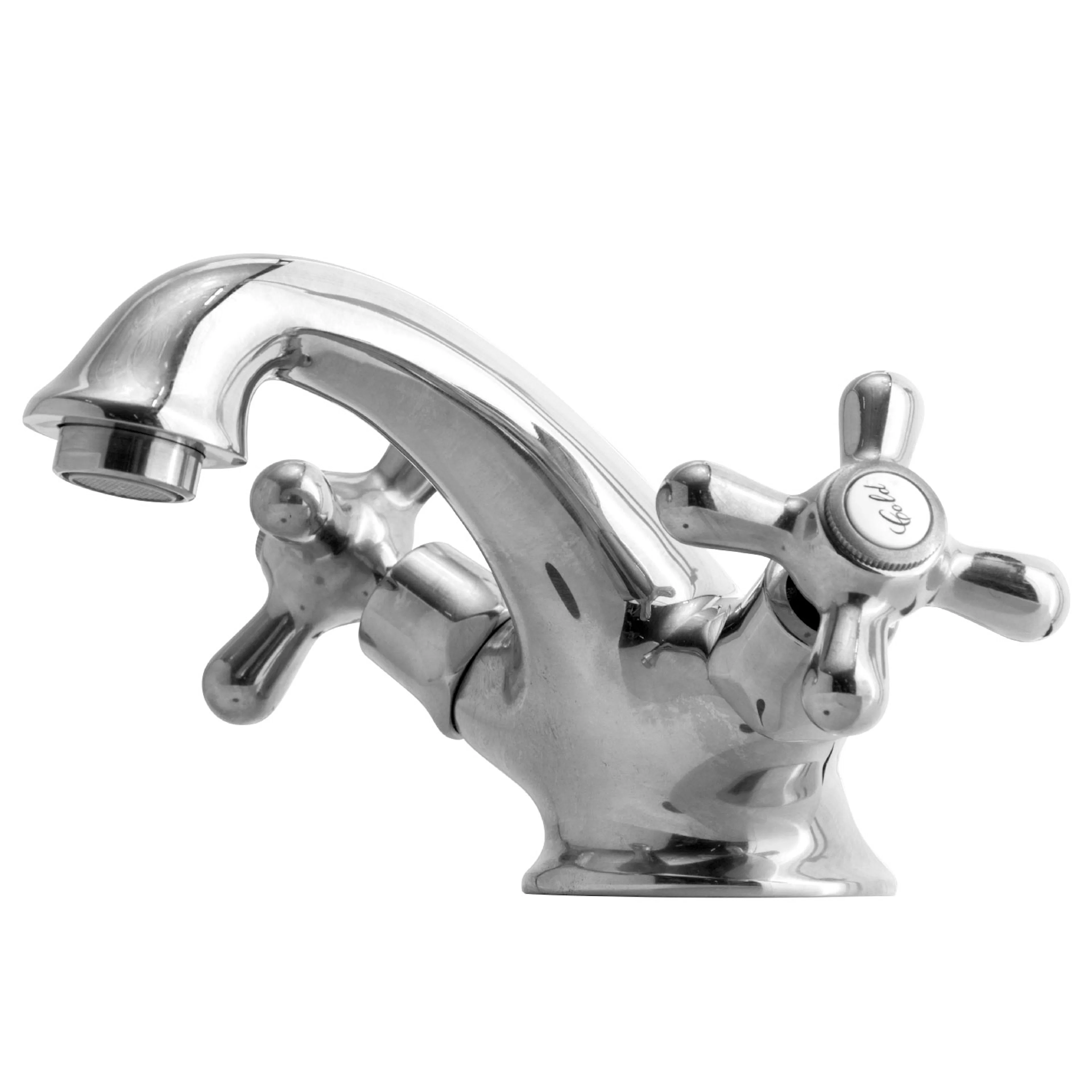 Lavabo Retro 2-grepps Krom