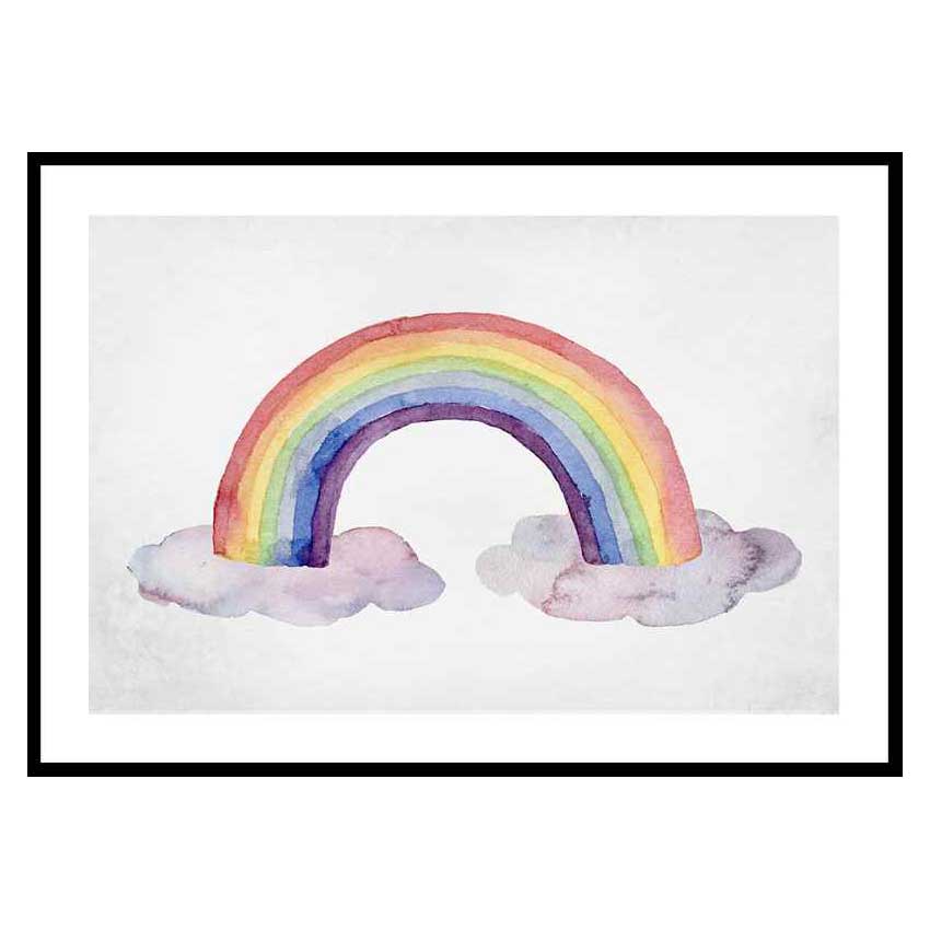 Poster Gallerix Watercolor Rainbow