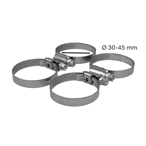 Slangklämmor Planet Pool 4 St Rostfritt 30-45mm