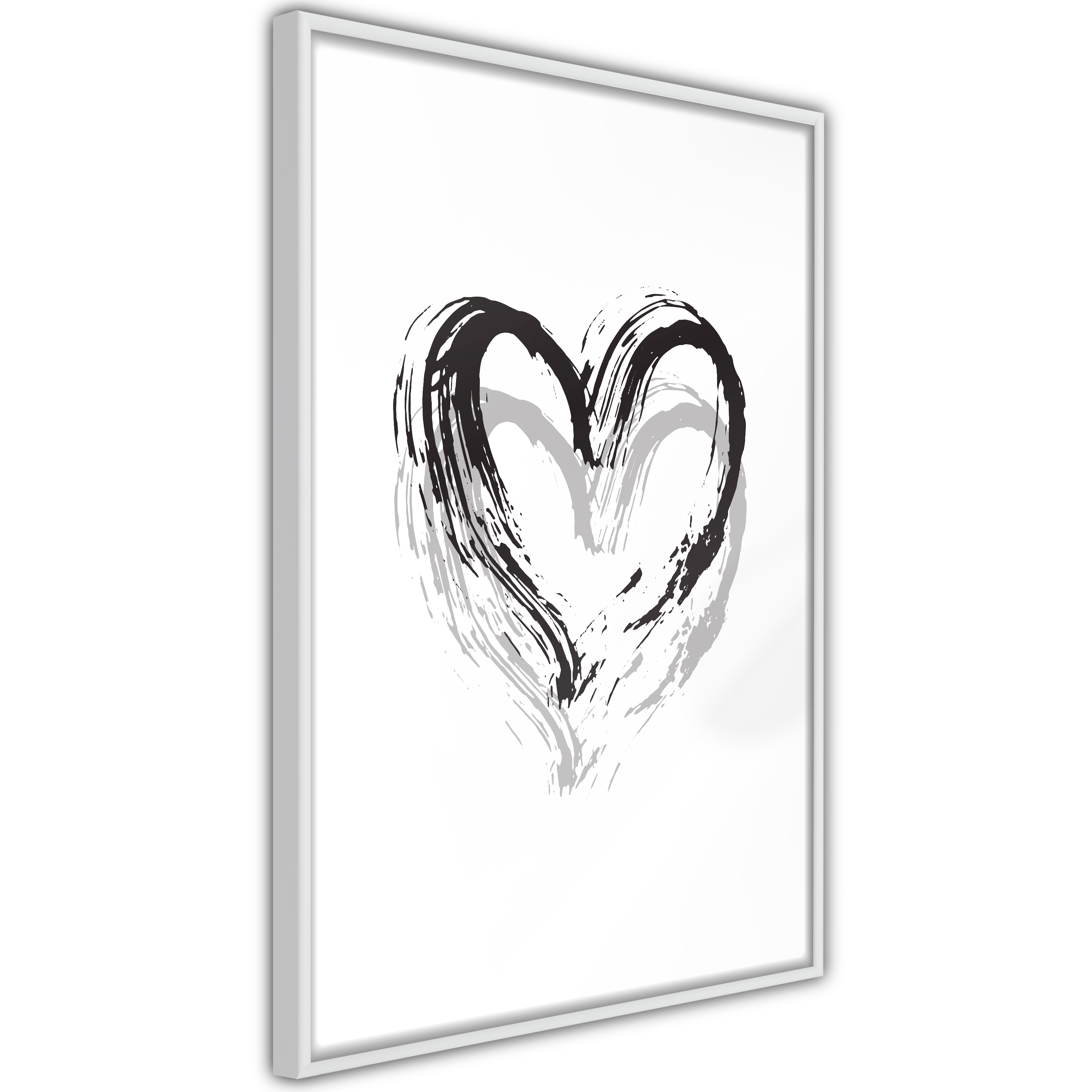 Poster Artgeist Affisch Brush Heart