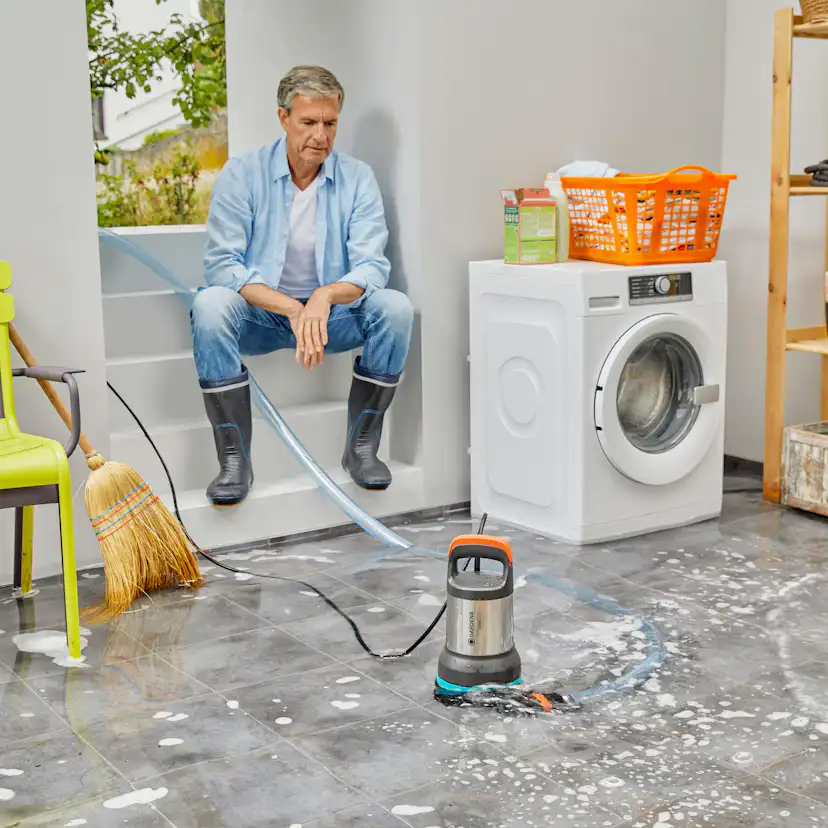 Pump Gardena Dränkbar 19500 AquaSensor För Rent & Smutsigt Vatten