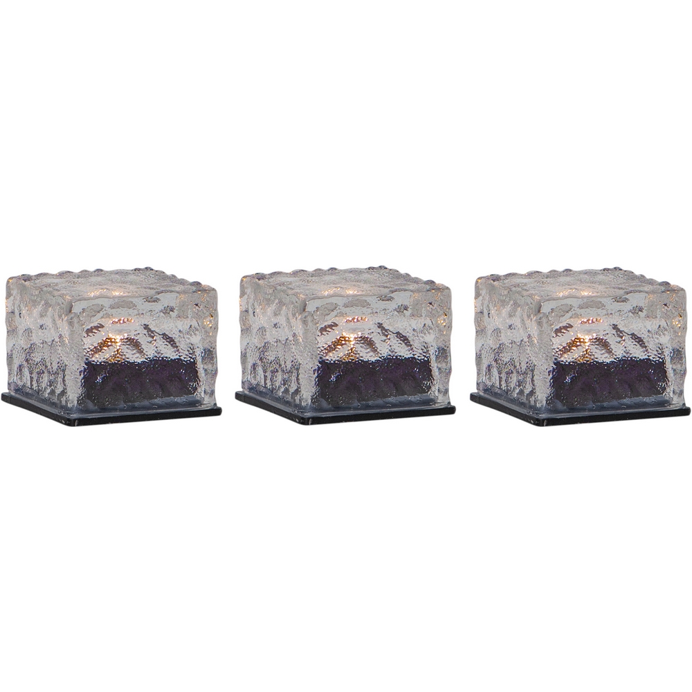Solcellsljus Star Trading Icecube 3-pack