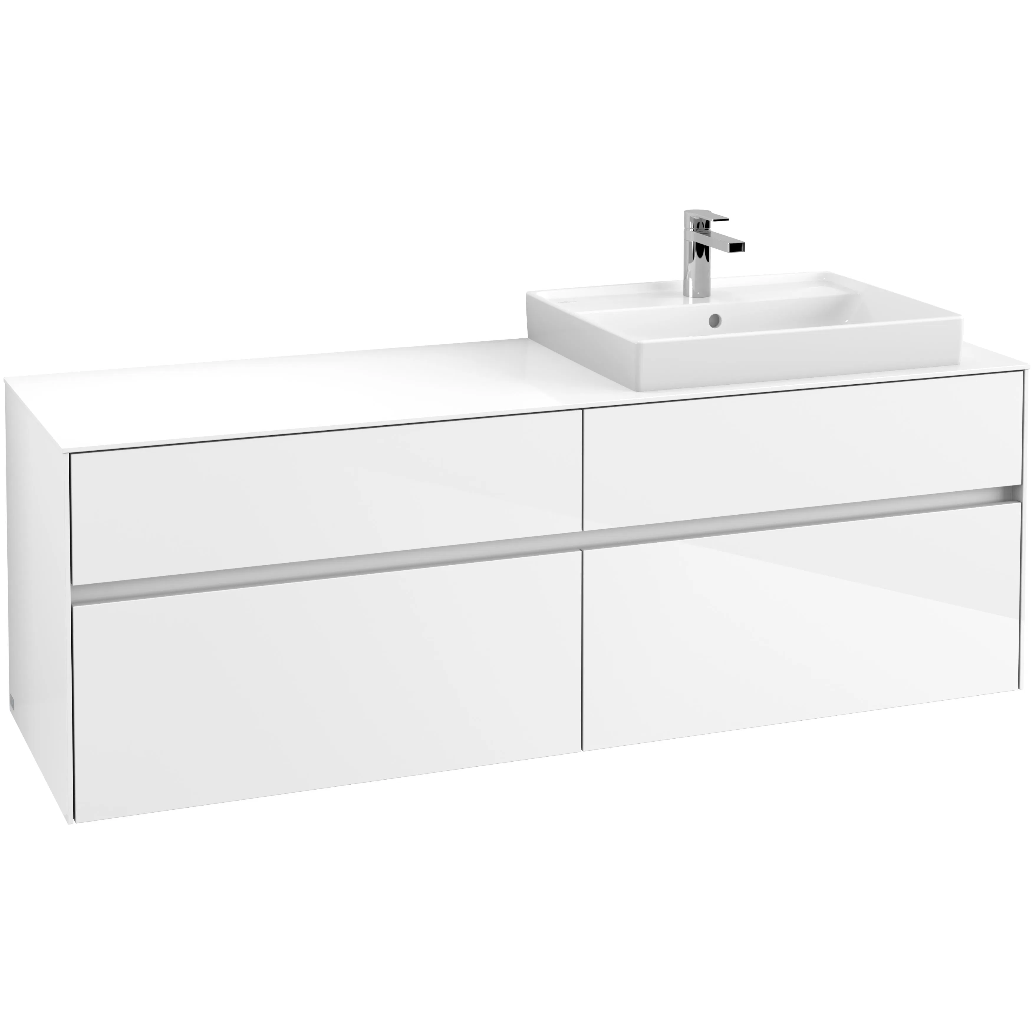 Tvättställsskåp Villeroy & Boch Collaro 160 cm med 4 Lådor för Ovanpåliggande Tvättställ