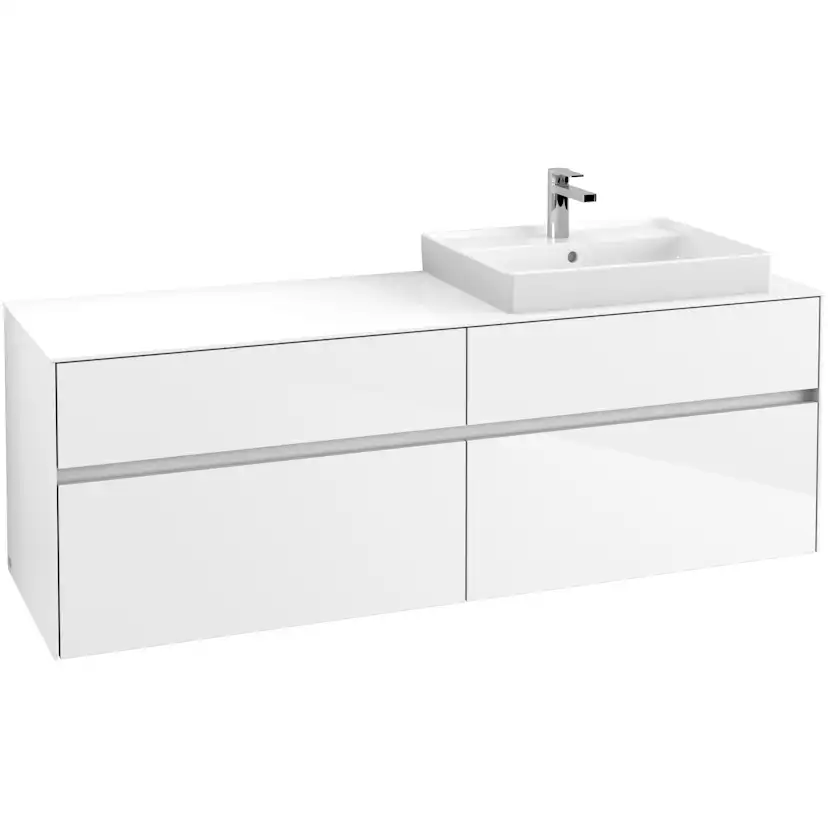 Tvättställsskåp Villeroy & Boch Collaro 160 cm med 4 Lådor för Ovanpåliggande Tvättställ