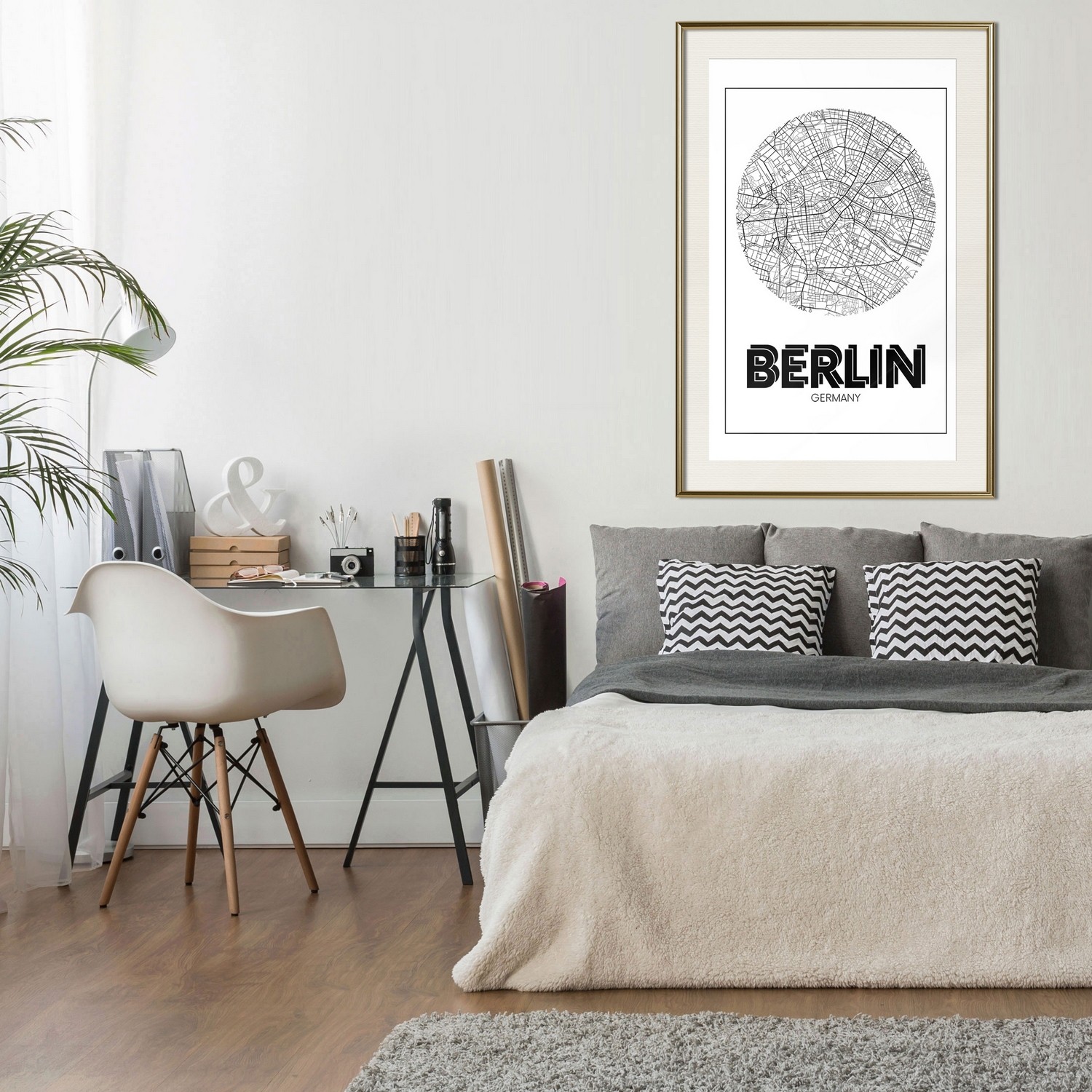 Poster Artgeist Affisch Retro Berlin