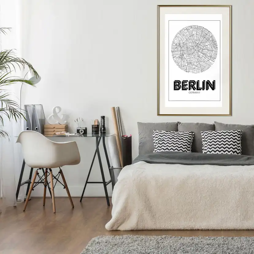 Poster Artgeist Affisch Retro Berlin
