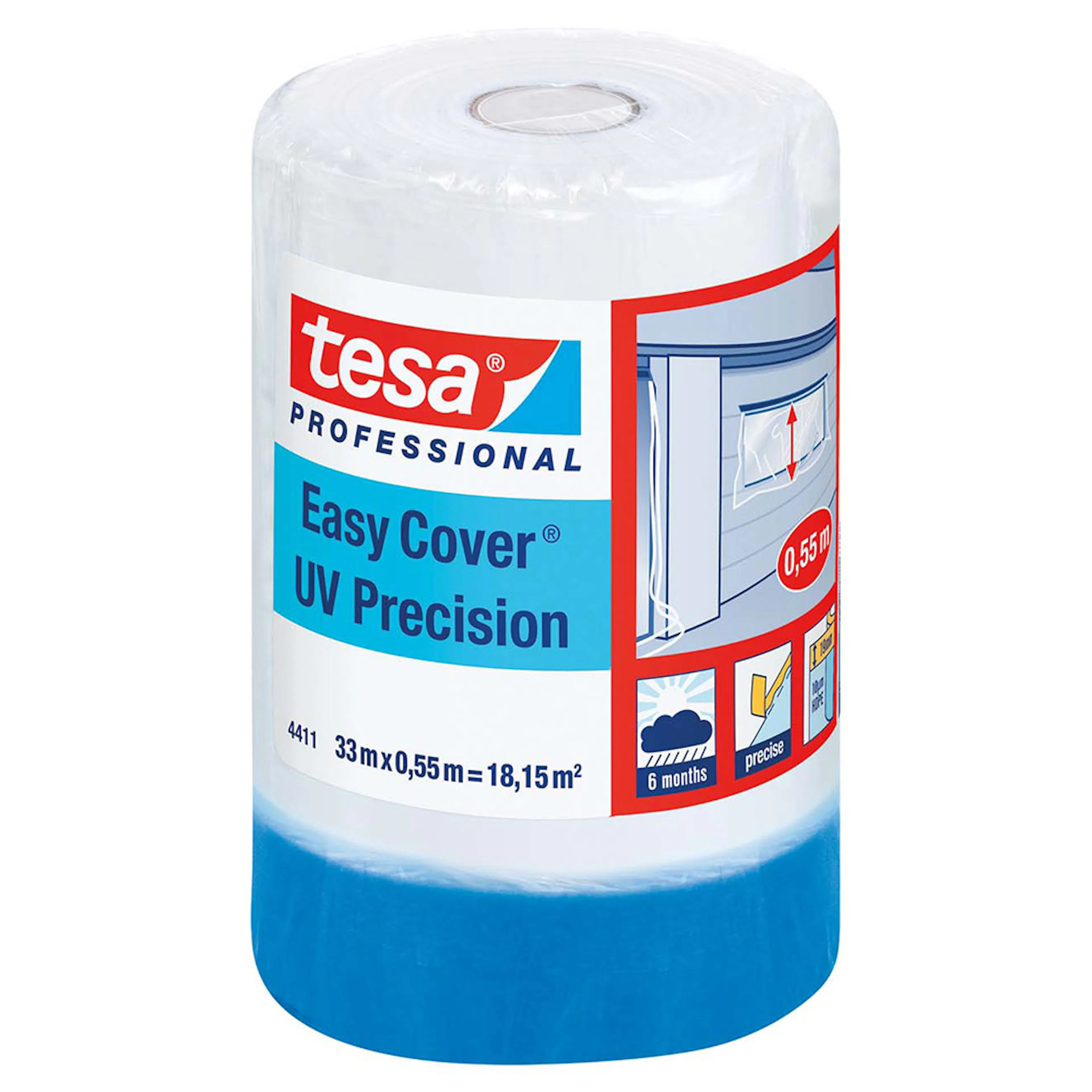 Maskeringsfolie Tesa UV 550 mm x 33 m Precis