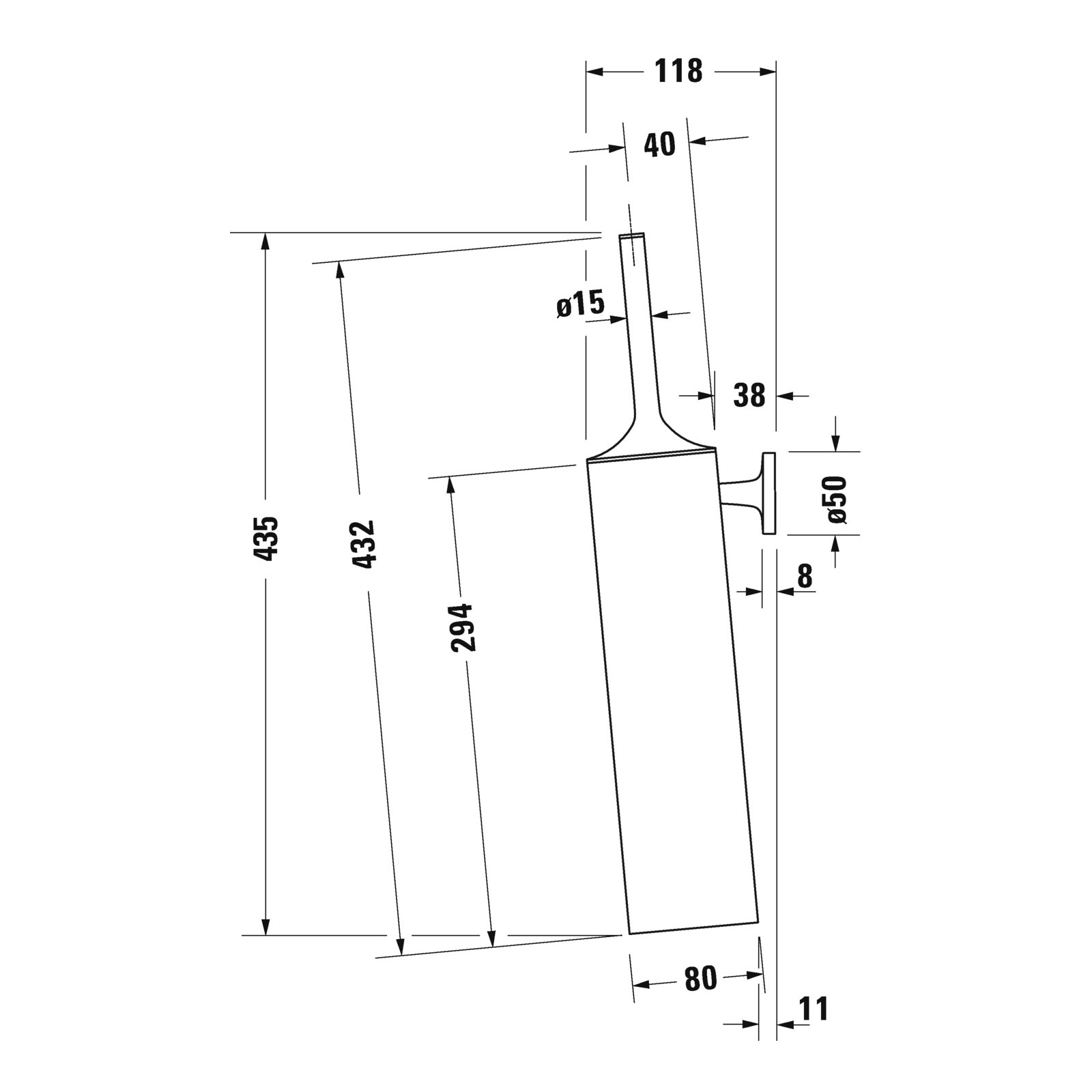 Toalettborste Duravit Starck T 009946