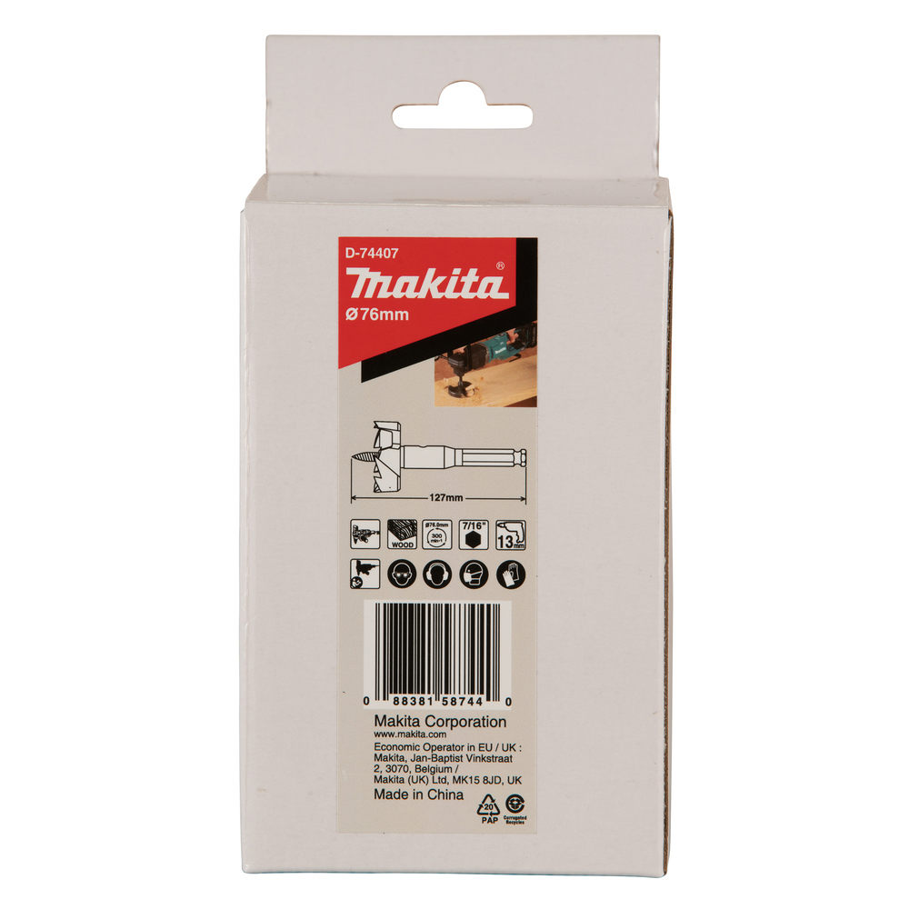 Träborr Makita D-74407 Self Feed 76Mmx127Mm