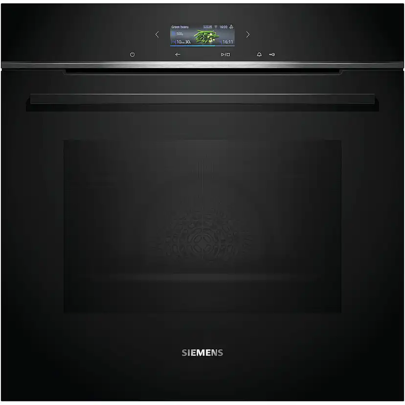 Ugn och Mikro Siemens iQ700 HB772A1B1 + BF722R1B1 Med Pyrolys Rengöring För Inbyggnad