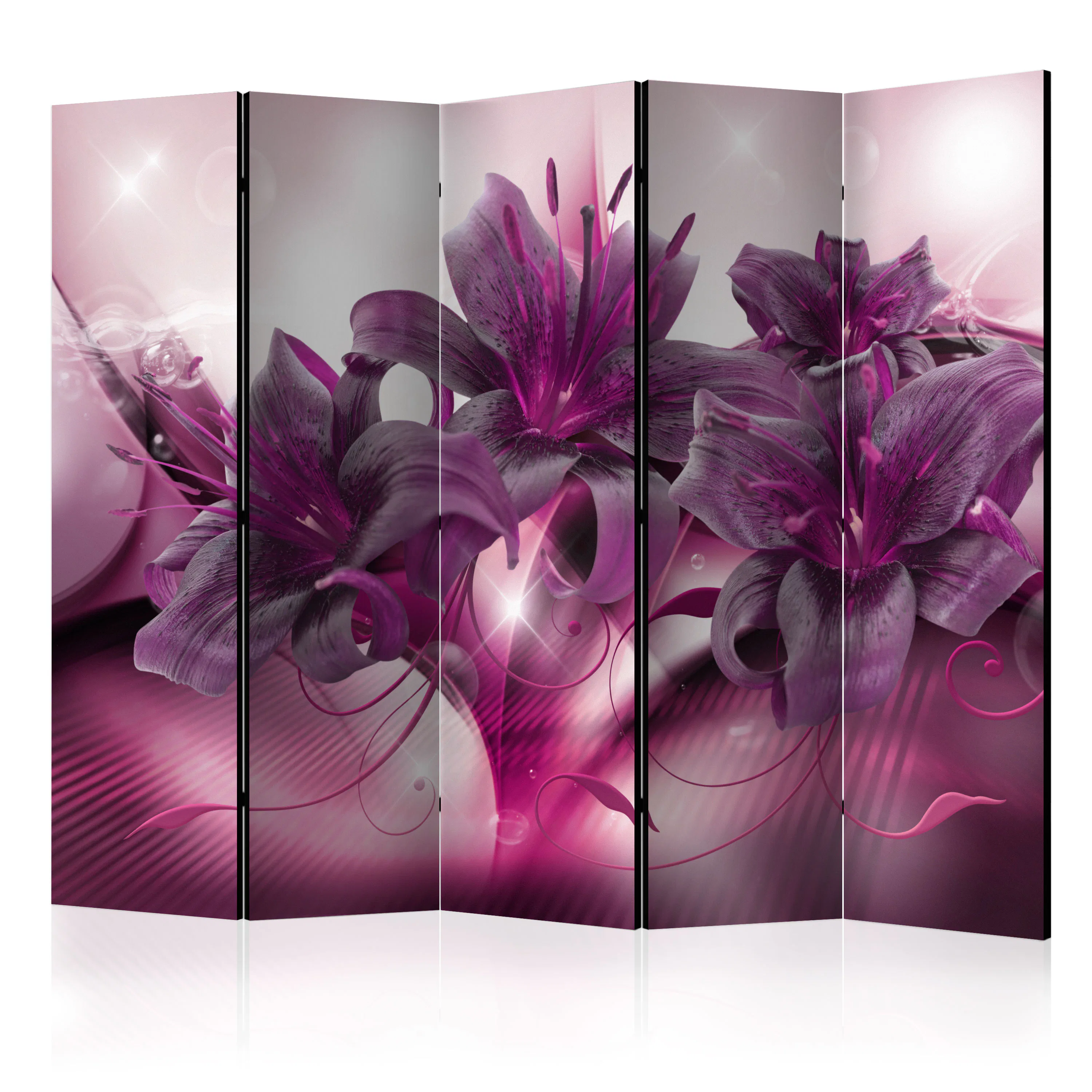 Rumsavdelare Skärmvägg Arkiio The Purple Flame II 225x172 cm
