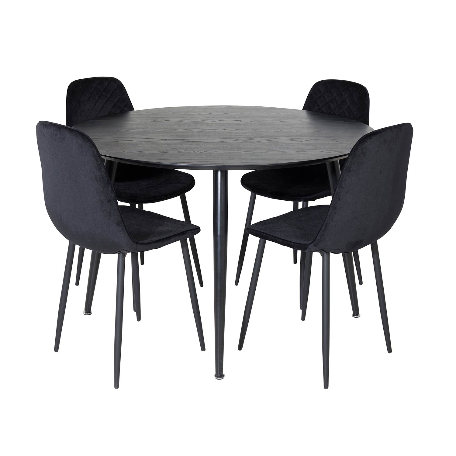 Matgrupp Venture Home Dipp Ø115 cm med 4 Polar Stolar