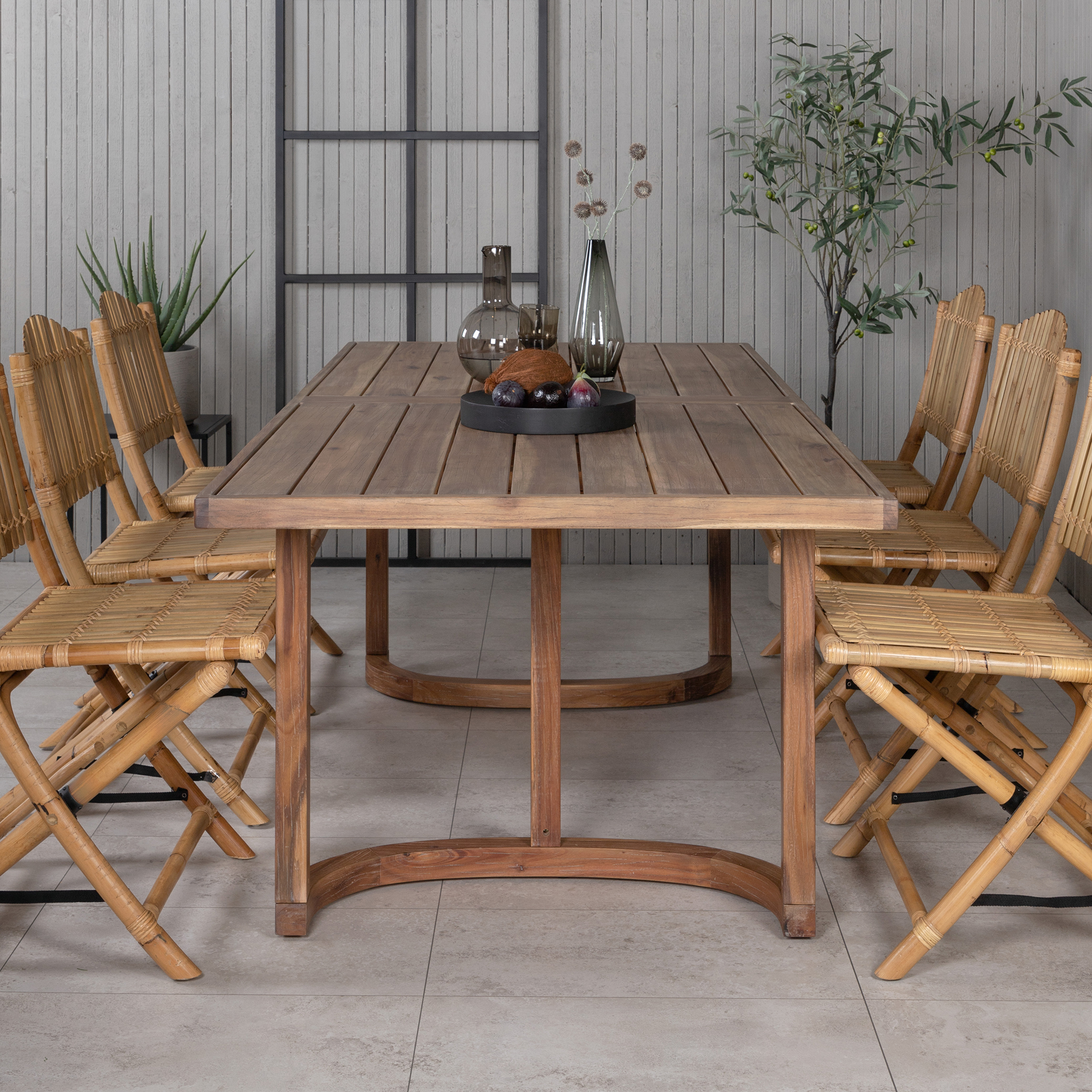 Matgrupp Venture Home Erica med 6 Cane Stolar