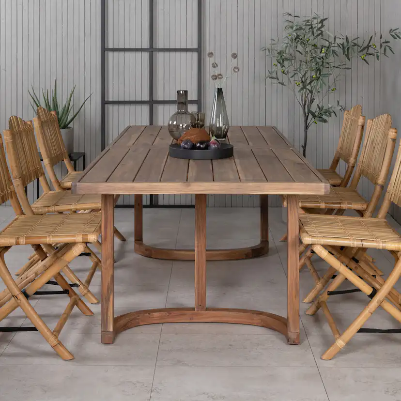 Matgrupp Venture Home Erica med 6 Cane Stolar