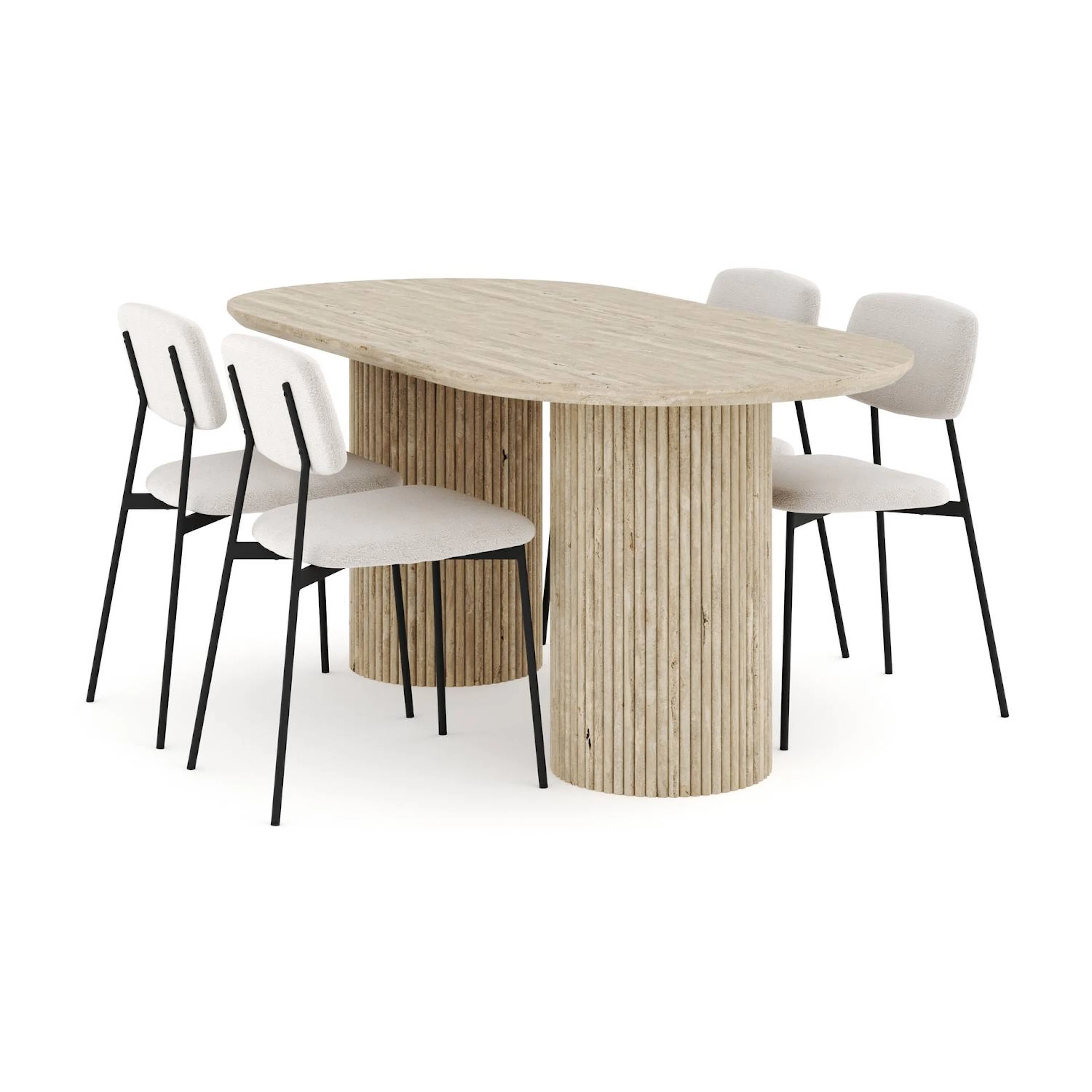 Beige/Vit