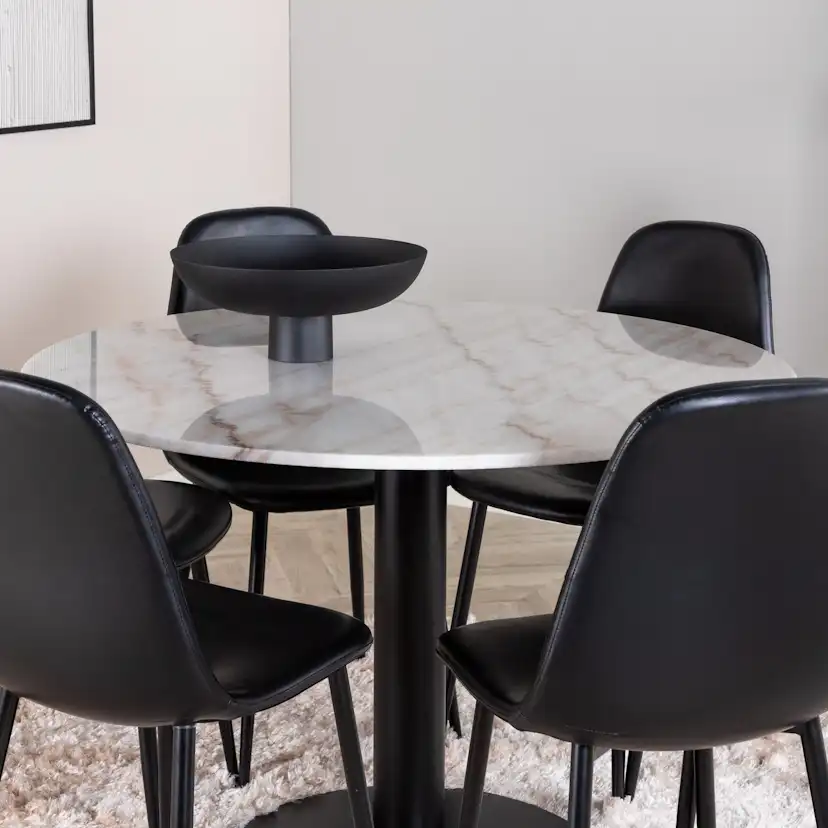 Matgrupp Venture Home Estelle med 6 Pobbie Stolar