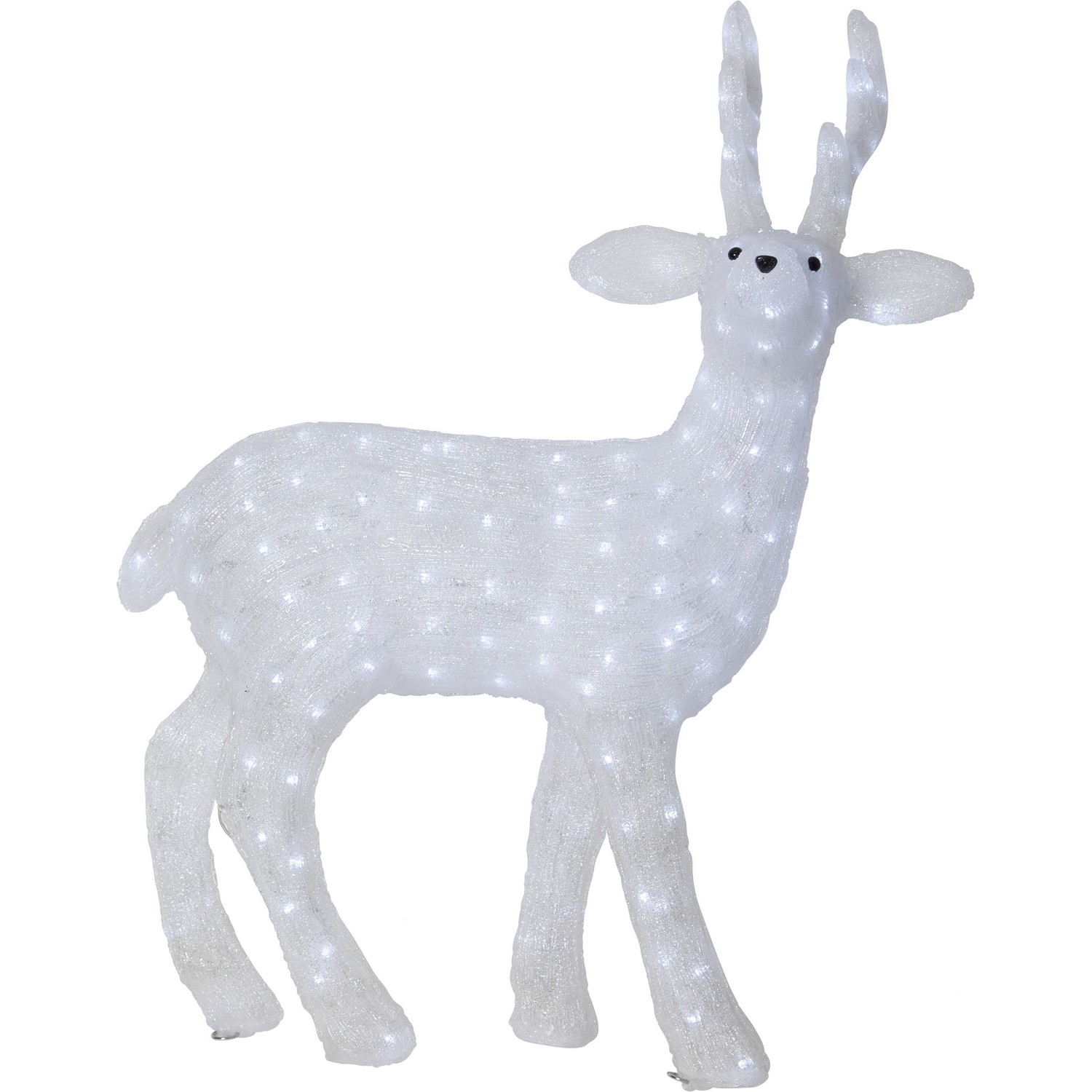 Dekorationsfigur Star Trading Crystalo hjort 97 cm