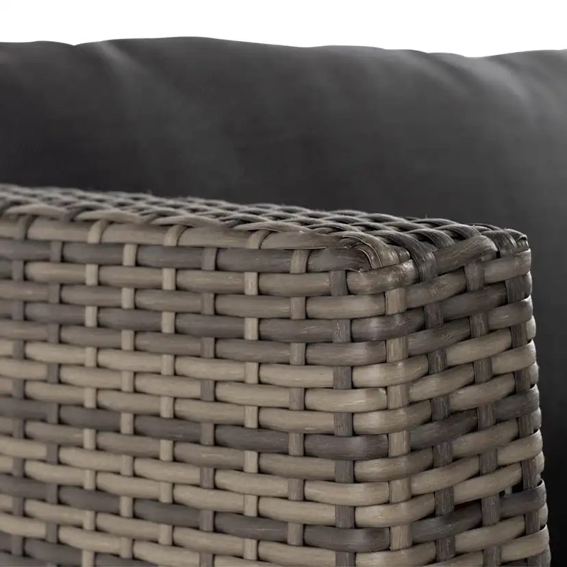 Utefåtöljer Comfort Garden Wisconsin Premium Utefåtölj – Loungefåtölj för Uterum och Altan i Konstrotting