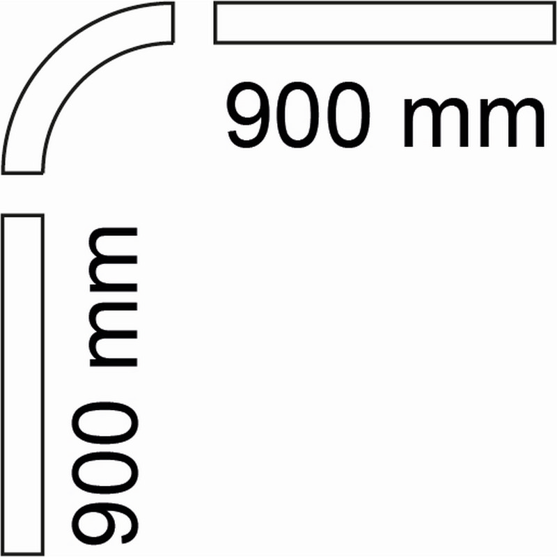 Duschstång Habo Skena 900