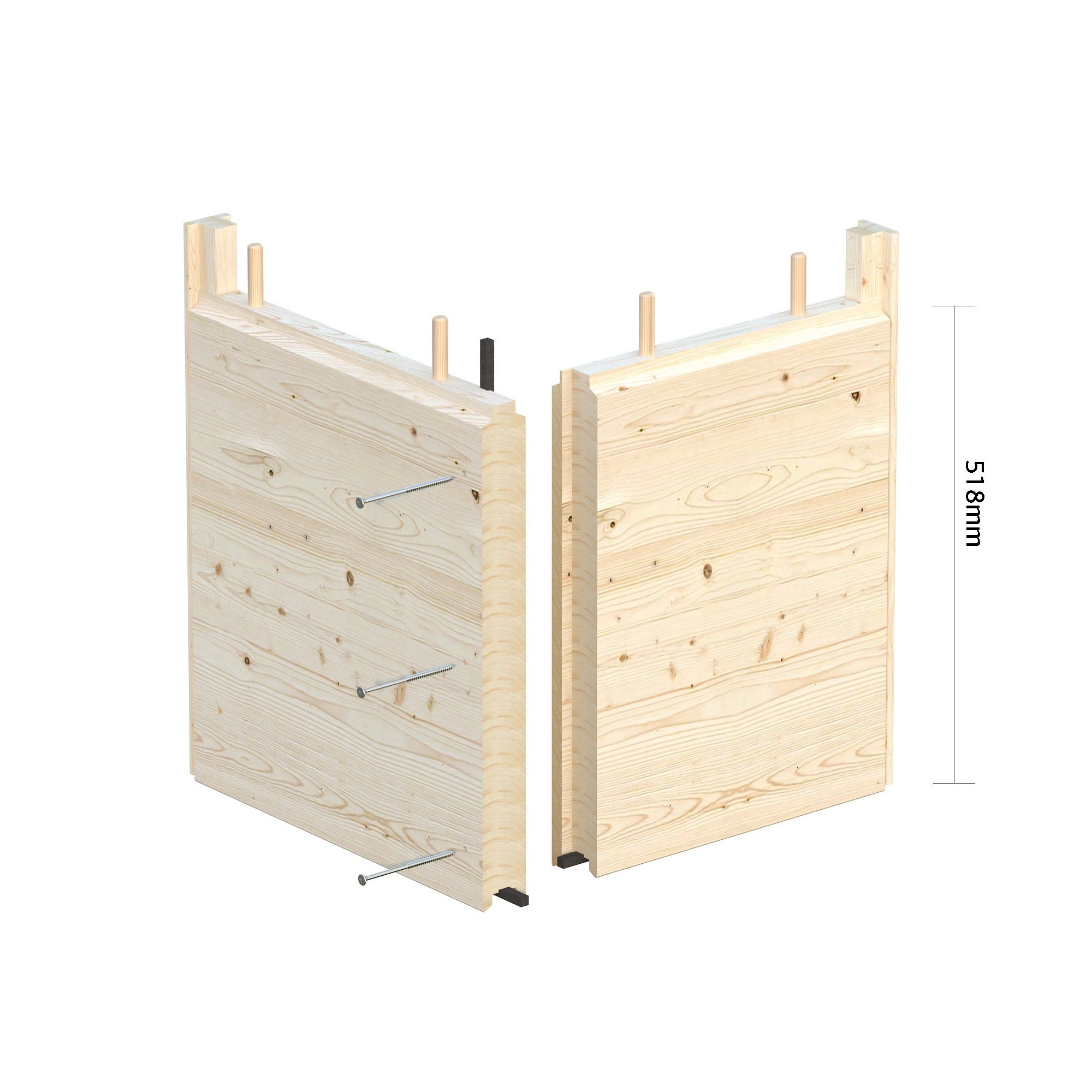 Trädgårdshus Palmako Grace 8,7+8,1 m2