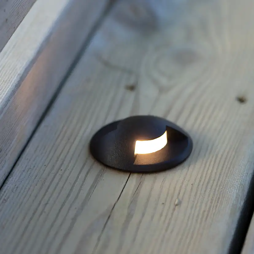 Trappbelysning Markslöjd Garden 24 Utomhus LED Spotlight Svart Aluminium