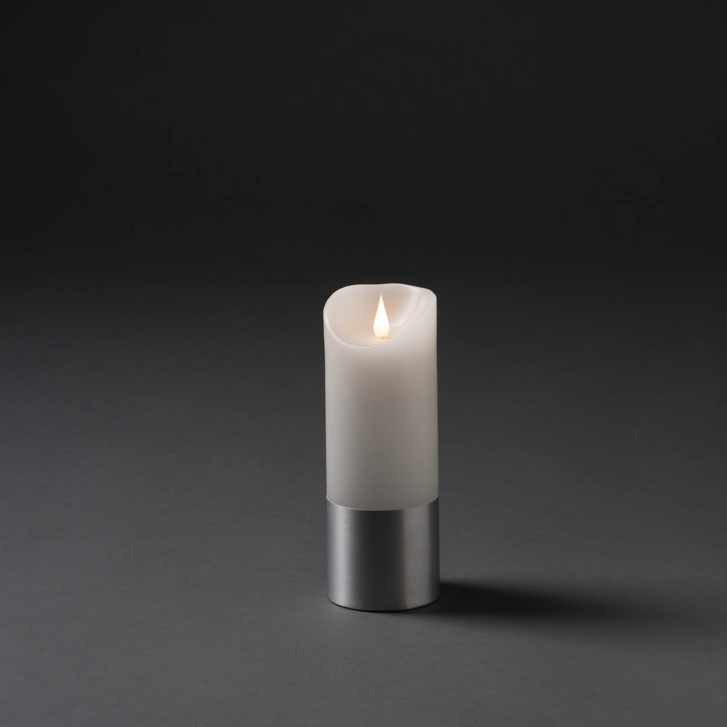 Vaxljus med silverfolie 20,5cm Silverfolie