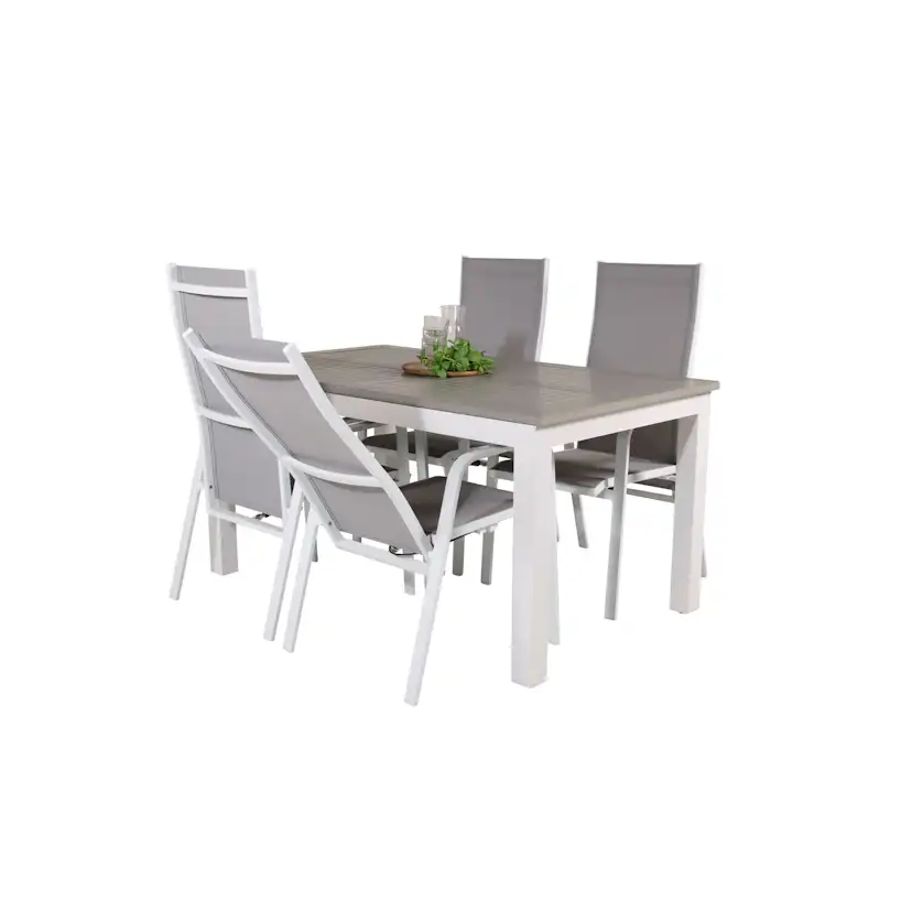 Matgrupp Venture Home Aleyna 152/210 med 4 Copacabana Stolar