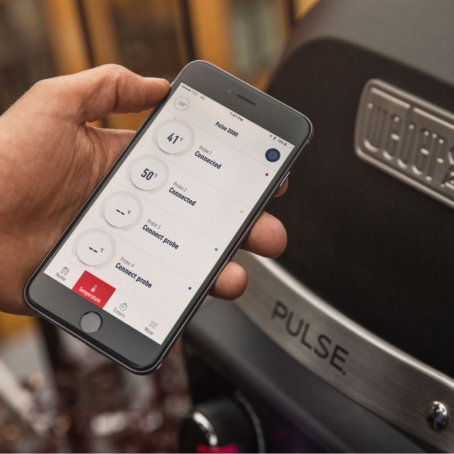 Elgrill Weber Pulse 2000 med Dual Zone-System & iGrill-Teknologi